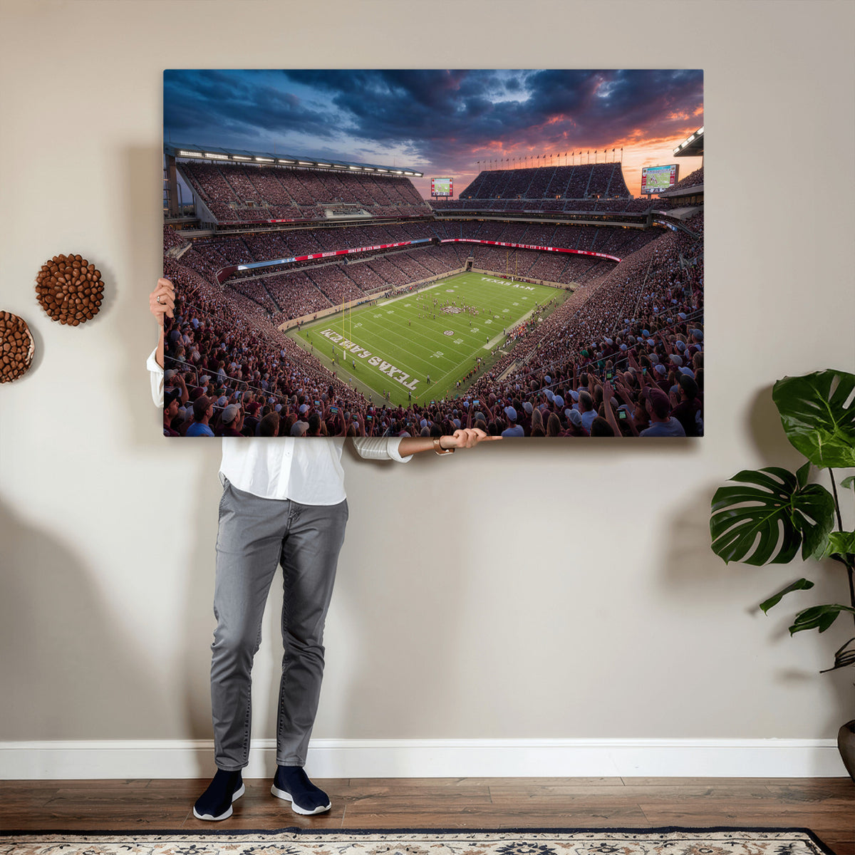 55475837-MGV-CV-36X24 - Stadium Wall Art Canvas Print