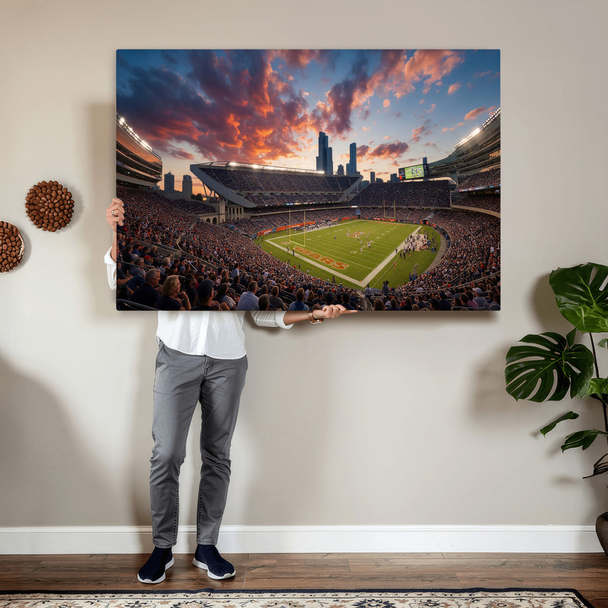 21104528-MGV-CV-36X24 - Stadium Wall Art Canvas Print
