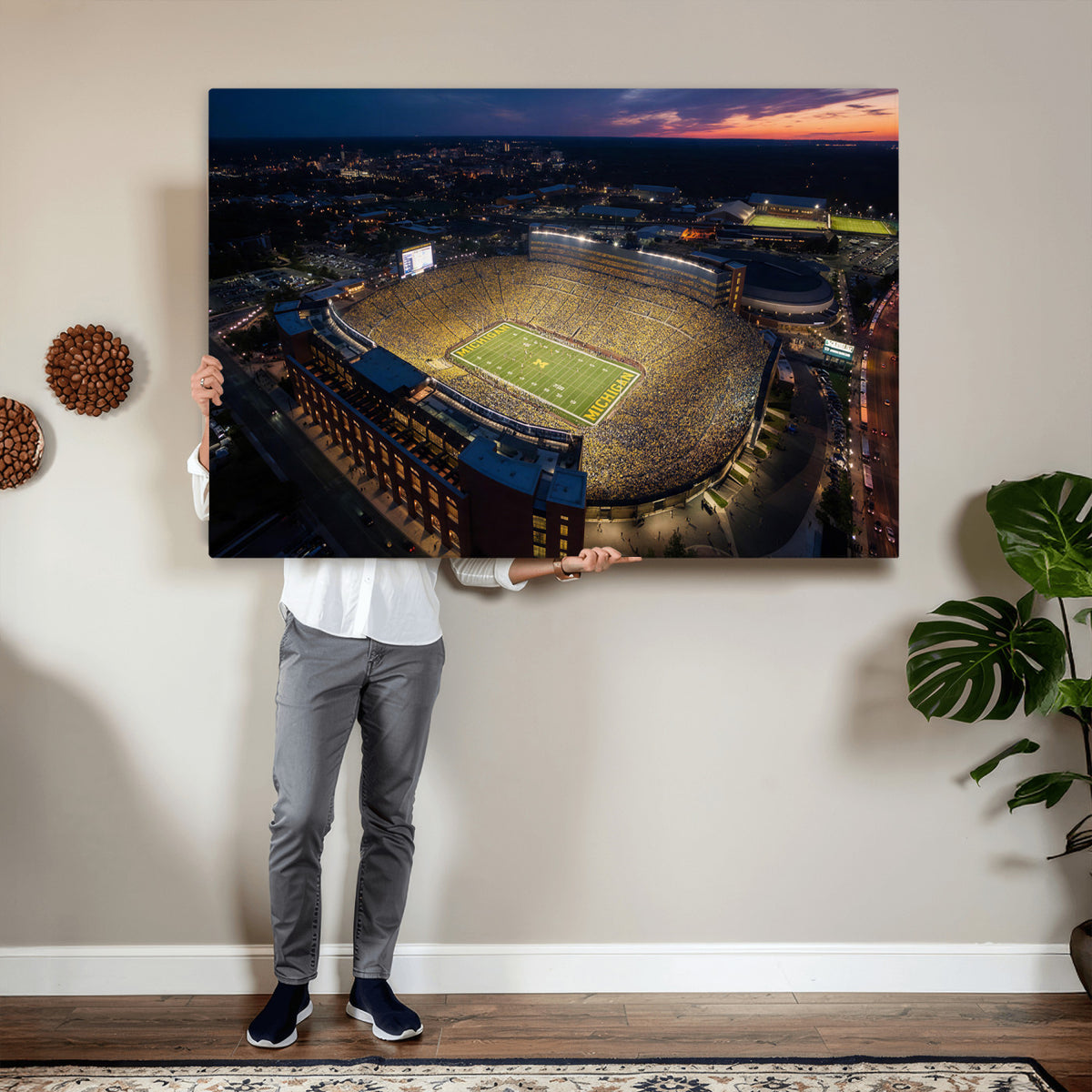 61127284-MGV-CV-36X24 - Stadium Wall Art Canvas Print