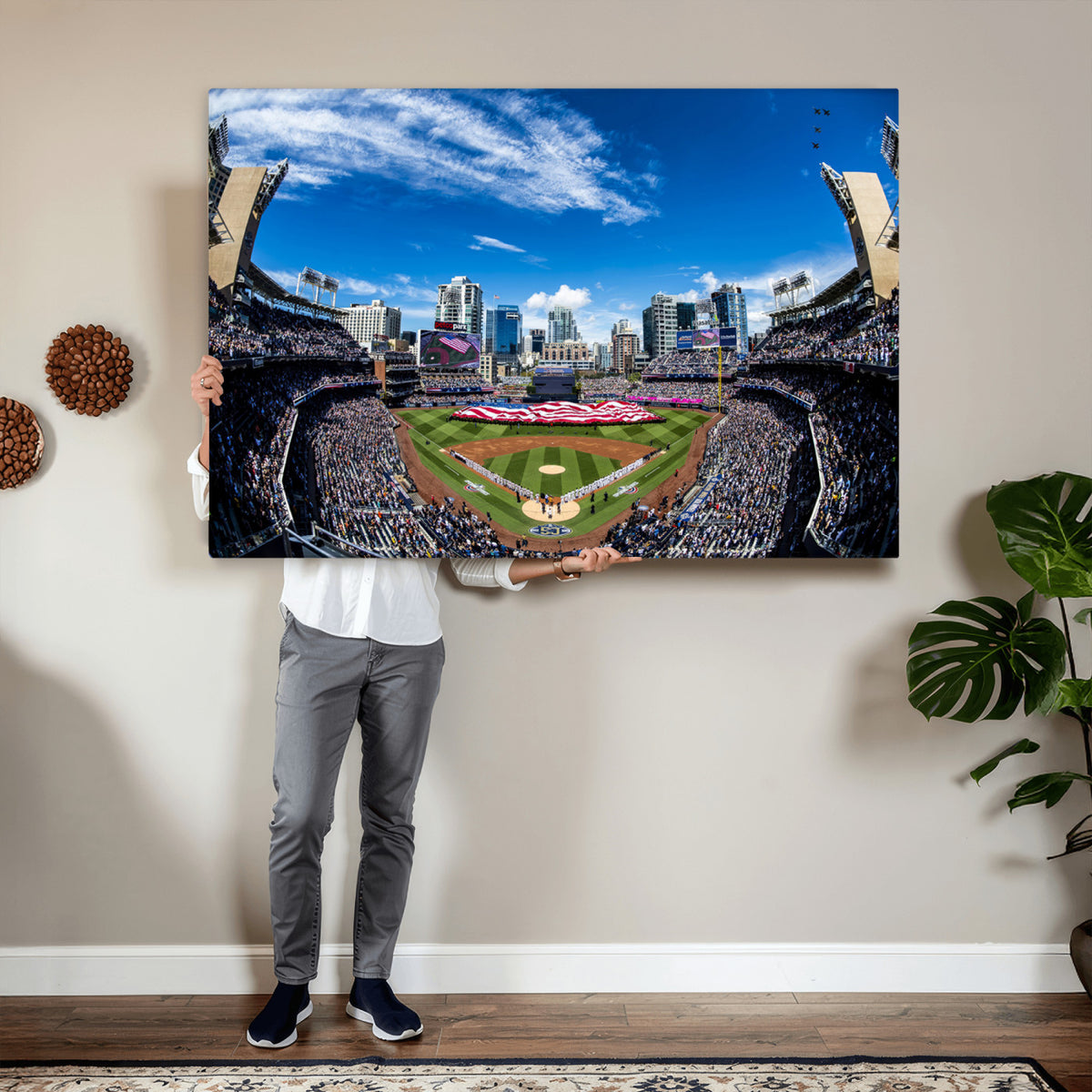 52297-MGV-CV-36X24 - San Diego Padres Baseball Team Print, Petco Park Stadium