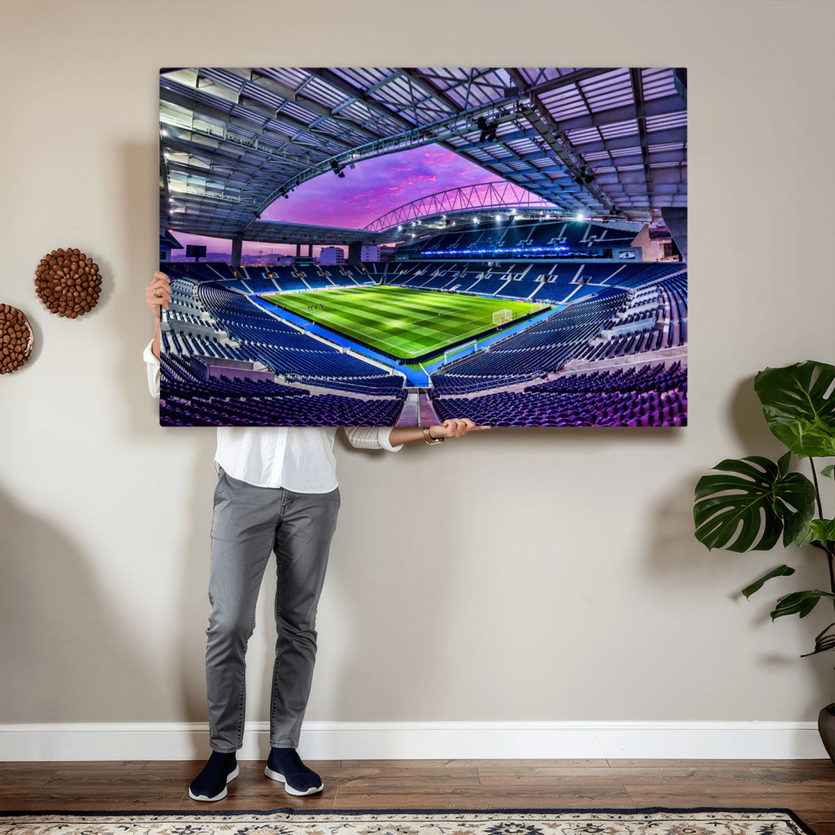 10851-MGV-CV-36X24 - FC Porto Soccer Team Print Canvas, Dragon Stadium Wall Art