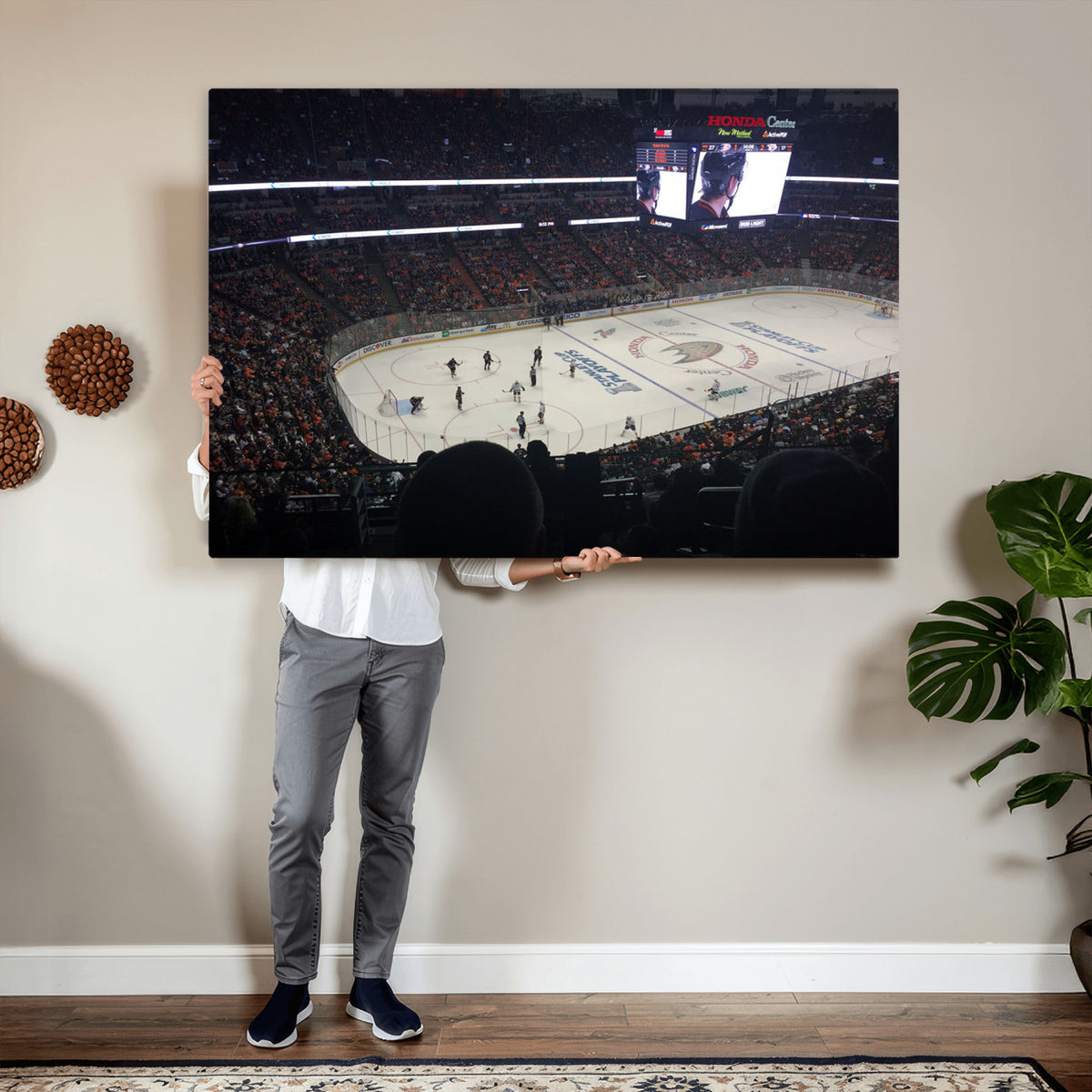 24634-MGV-CV-36X24 - Honda Center California Anaheim Ducks Hockey Stadium Wall Art