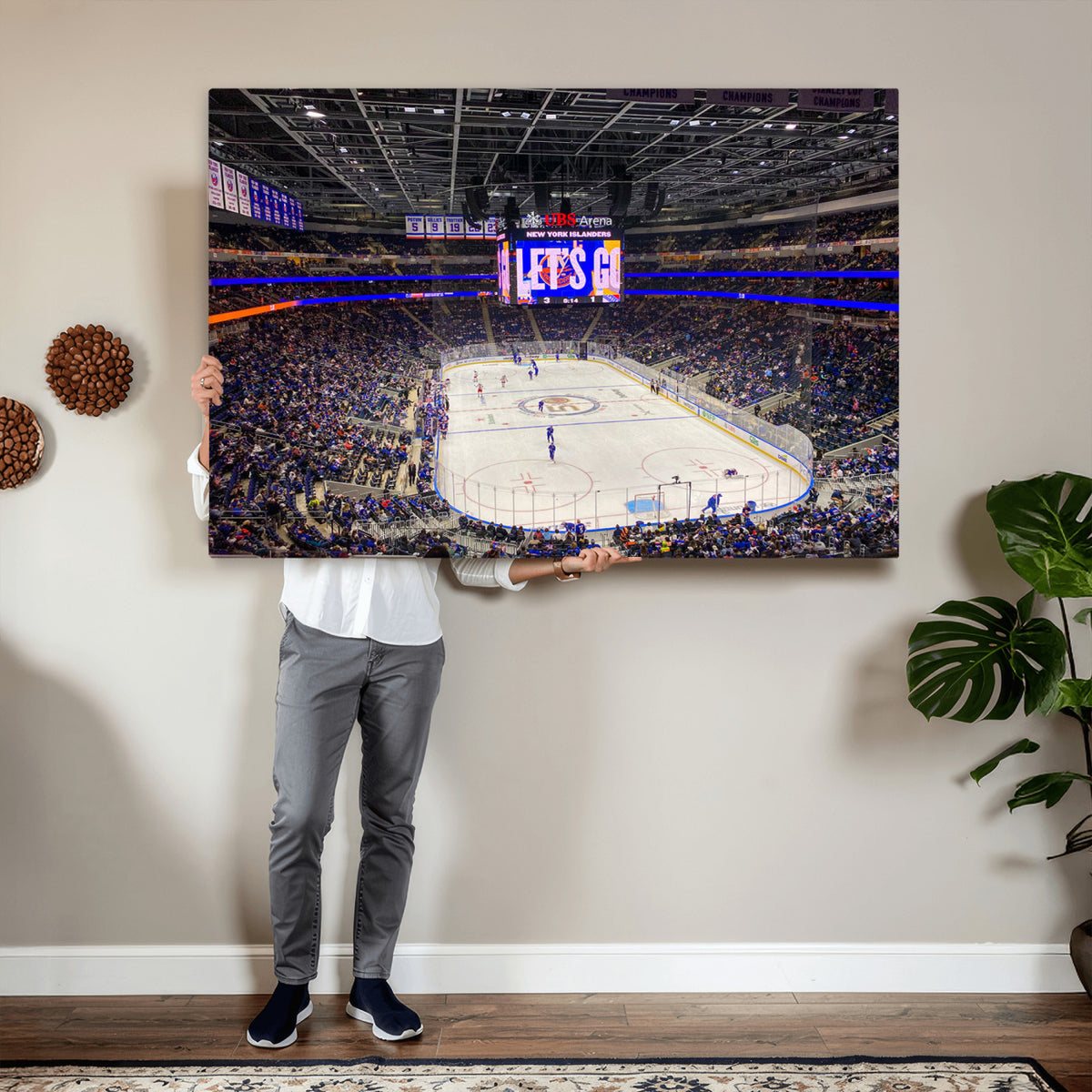 78692-MGV-CV-36X24 - UBS Arena Elmont New York Islanders Ice Hockey Wall Art, UBS Arena Elmont Wall Art Canvas Print