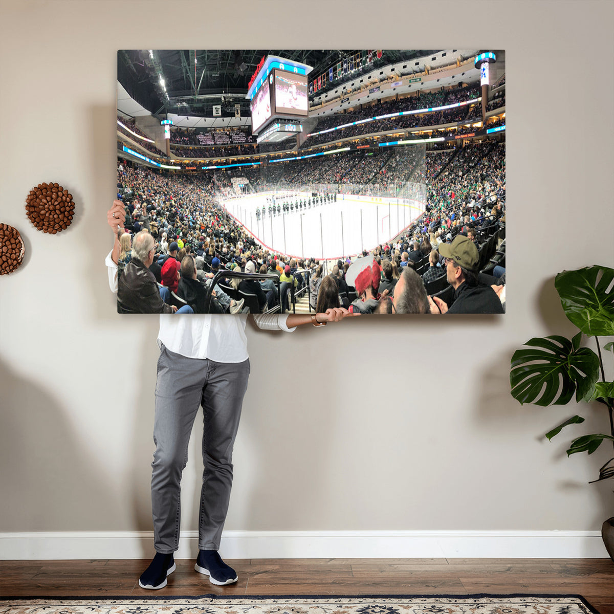 44414-MGV-CV-36X24 - Xcel Energy Center St Paul Minnesota Wild Ice Hockey Stadium
