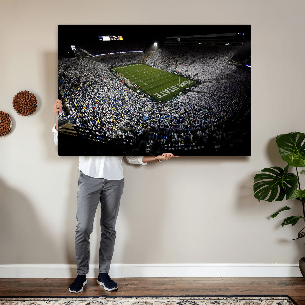 96825-MGV-CV-36X24 - Penn State Football Stadium Wall Art - Beaver Stadium Canvas Print