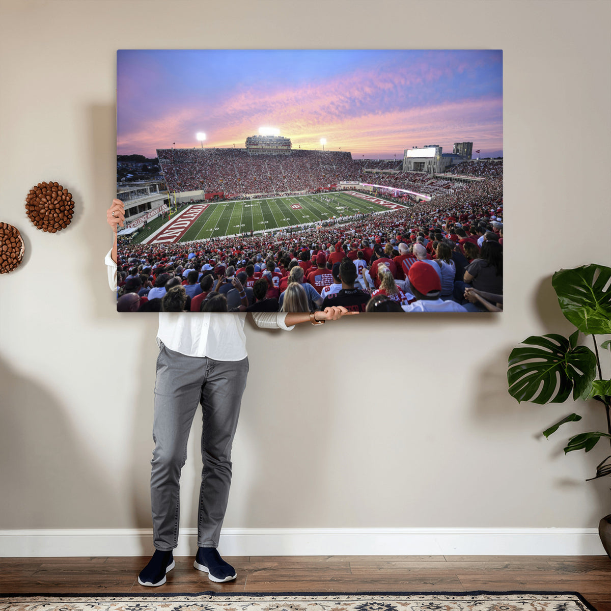 13046-MGV-CV-36X24 - Indiana University Hoosiers Football Team Print