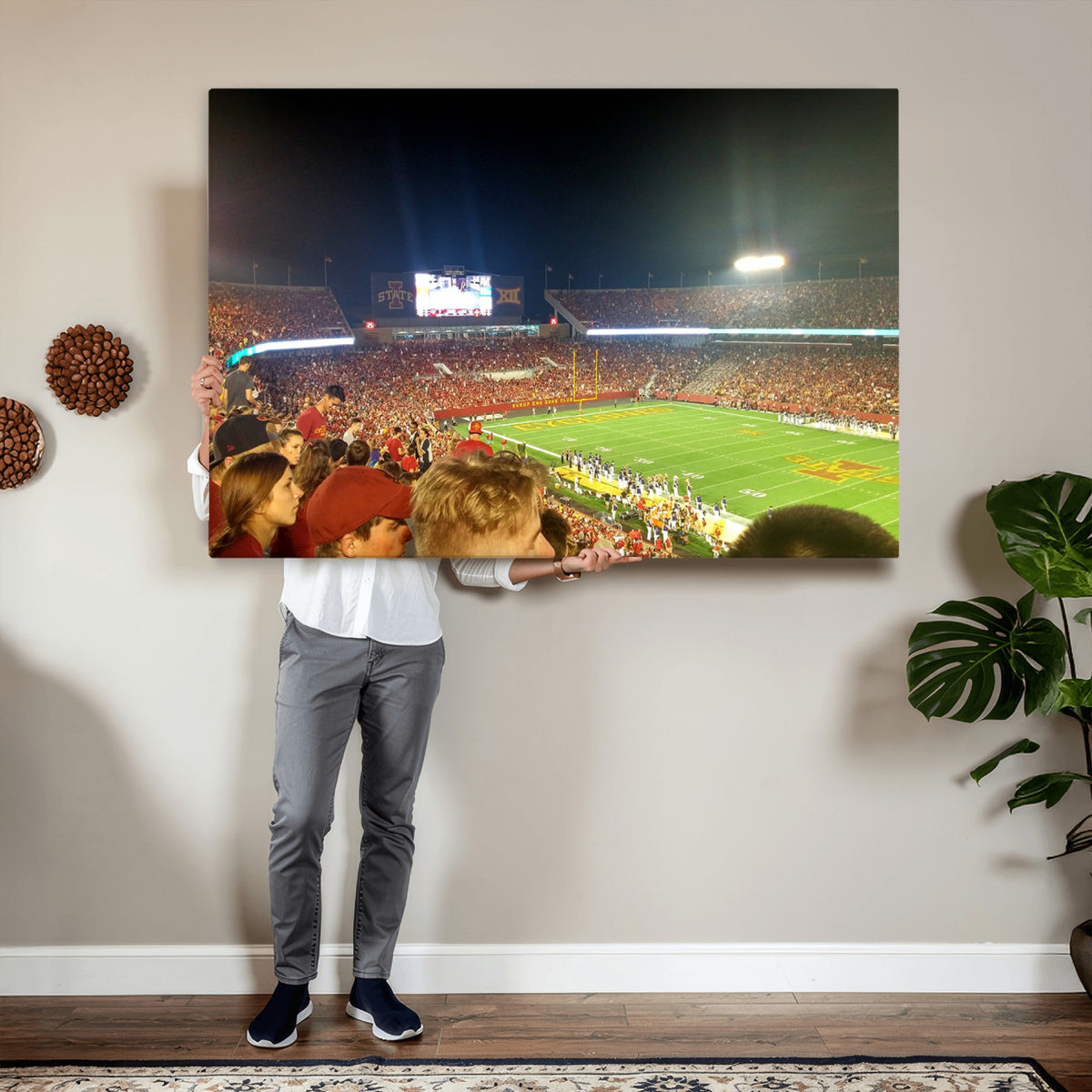 94319-MGV-CV-36X24 - Iowa State University Cyclones Art Print, Jack Trice Stadium Ames
