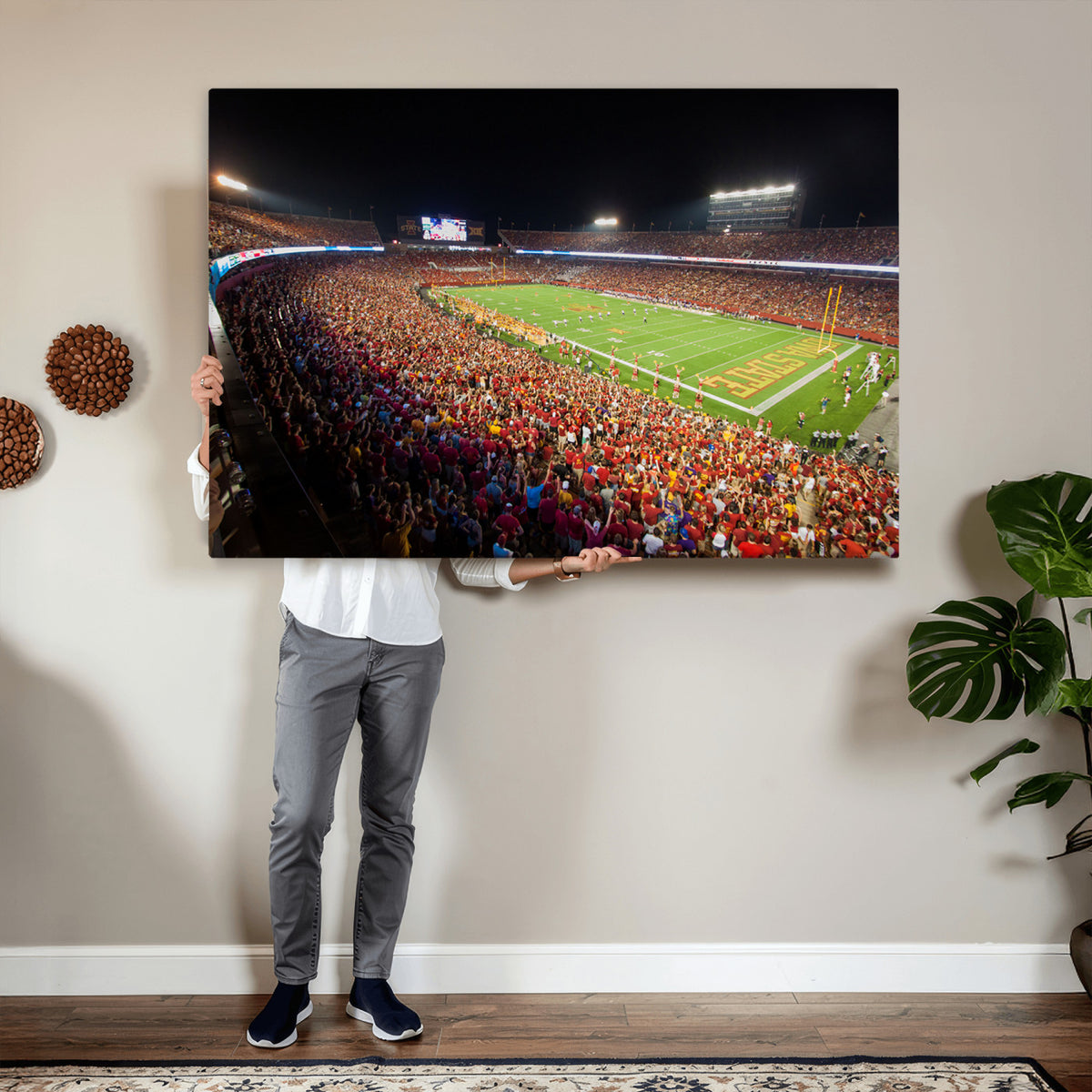 35139-MGV-CV-36X24 - Iowa State University Cyclones Canvas Print, Jack Trice Stadium