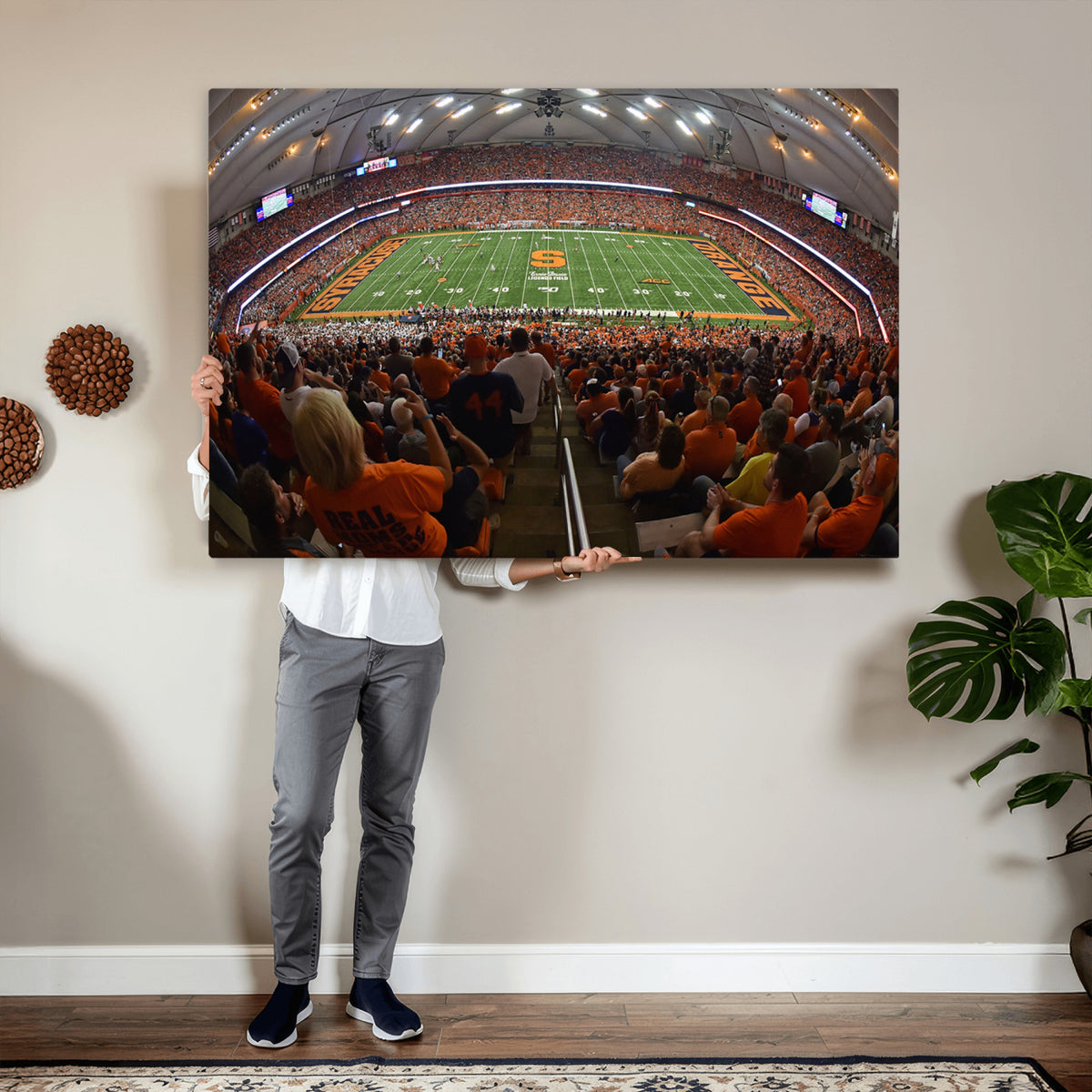 43291-MGV-CV-36X24 - Syracuse University Orange Football Canvas Print, Football Team Print - Syracuse JMA Wireless Dome