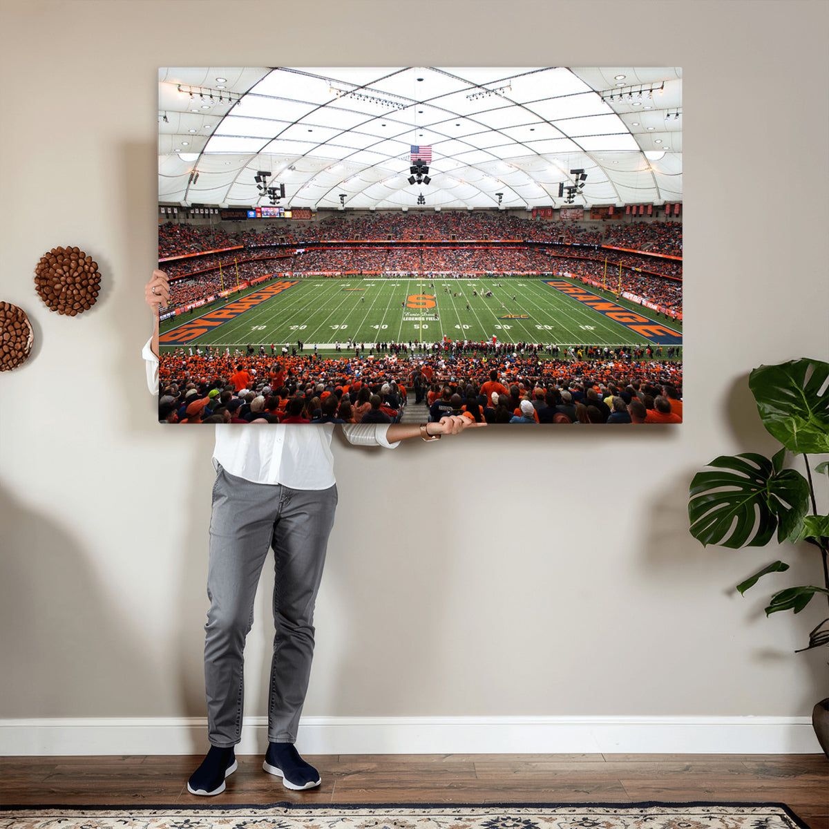 78104-MGV-CV-36X24 - Syracuse University Orange Football Team Print, Syracuse