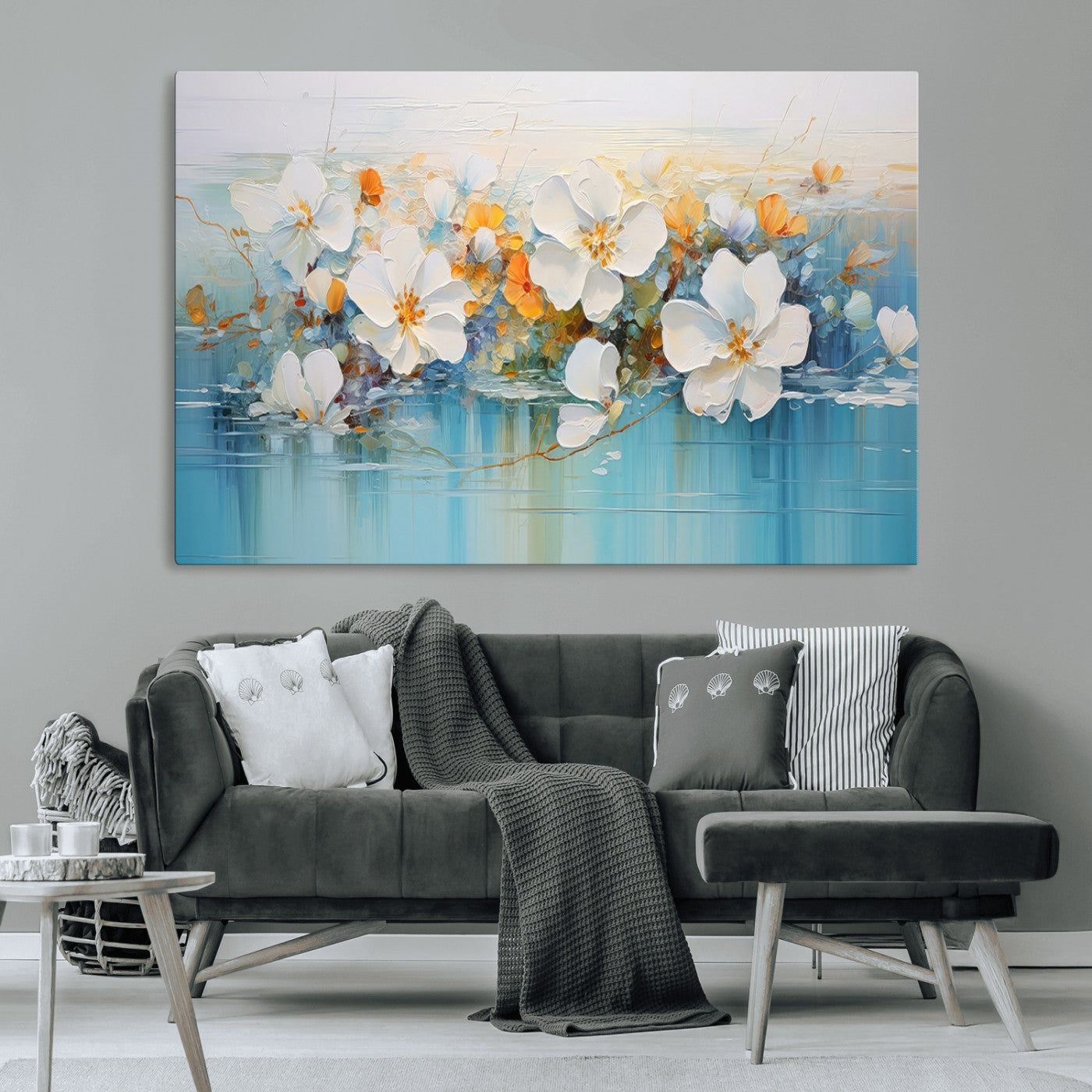 MGV-CV-36X24 - Abstract Flower Wall Art Canvas Print