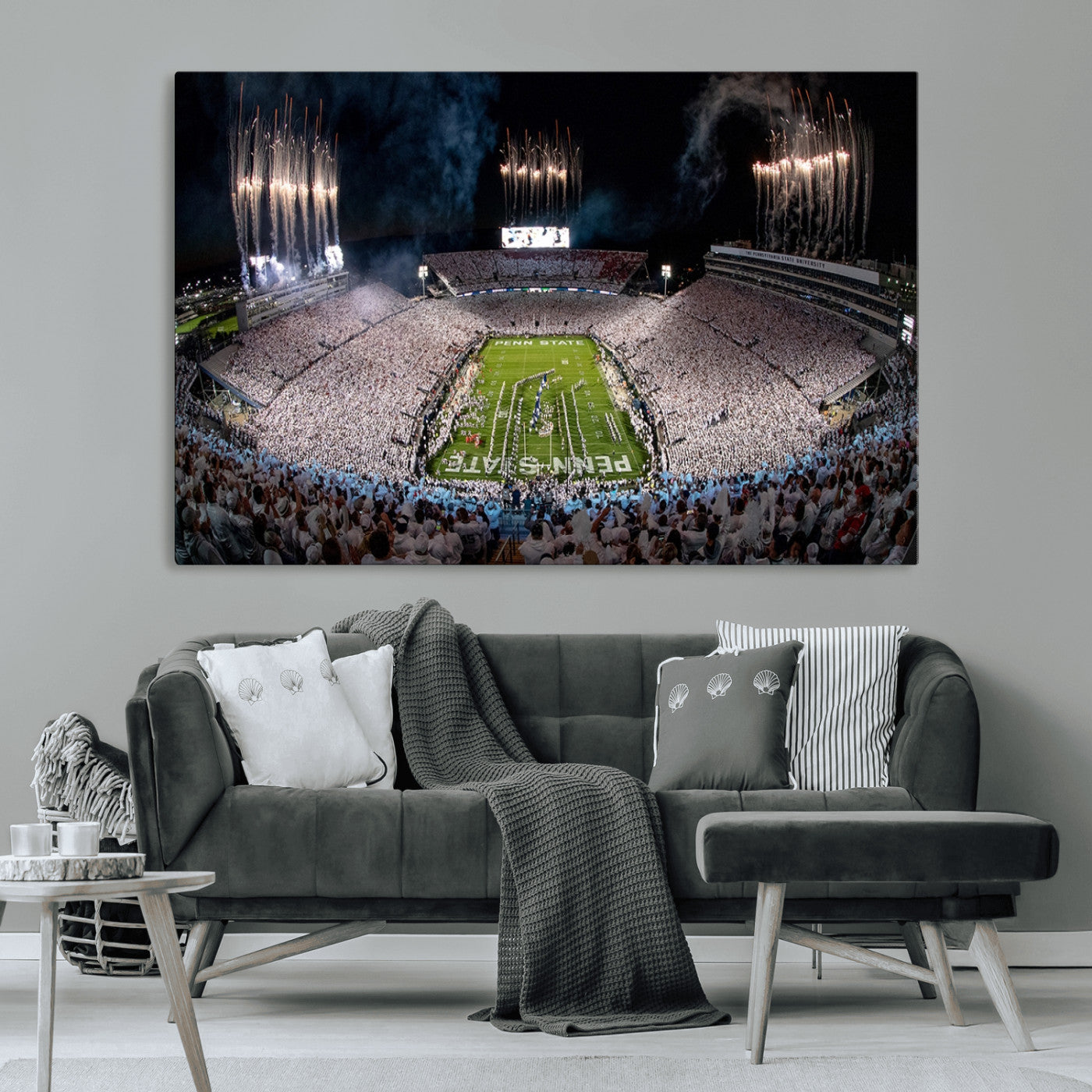 MGV-CV-36X24 - Penn Stadium Football Wall Art Canvas Print, Pennsylvania University Football Stadium