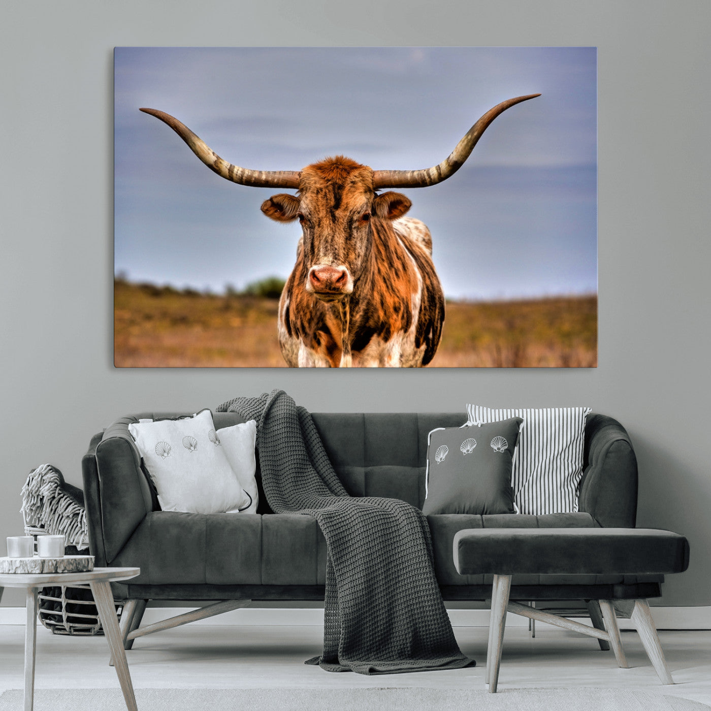 MGV-CV-36X24 - Texas Longhorn Wall Art Print