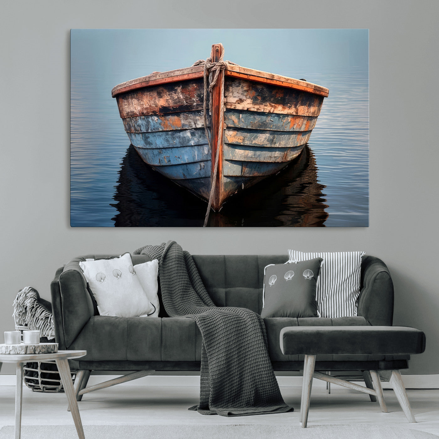 MGV-CV-36X24 - Stunning Vintage Boat Canvas Print | Nautical Wall