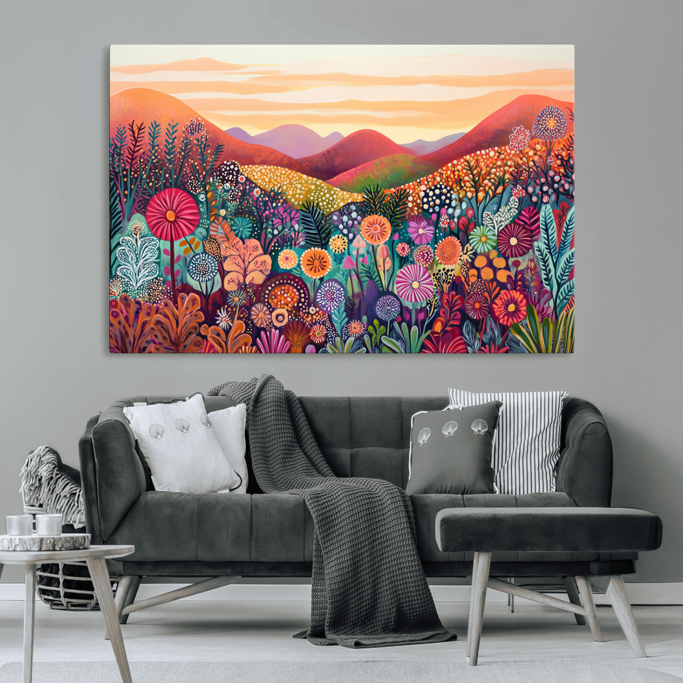 MGV-CV-36X24 - Yayoi Kusama 1986 Wall Art Print – Yayoi Kusama Wabi Sabi Japanese Wall Art Print - Vibrant Abstract
