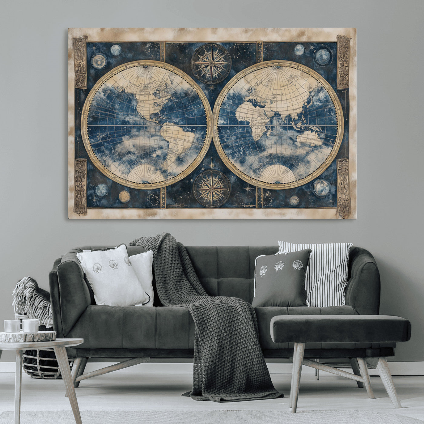 MGV-CV-36X24 - World Map Canvas Print