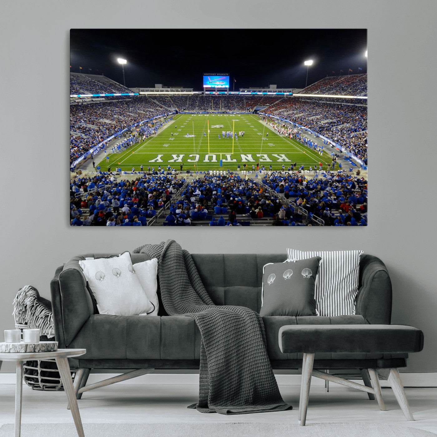 MGV-CV-36X24 - Kroger Field Canvas Wall Art - Kentucky Stadium Wall Art Print - Sunset Football Stadium Wall Decor