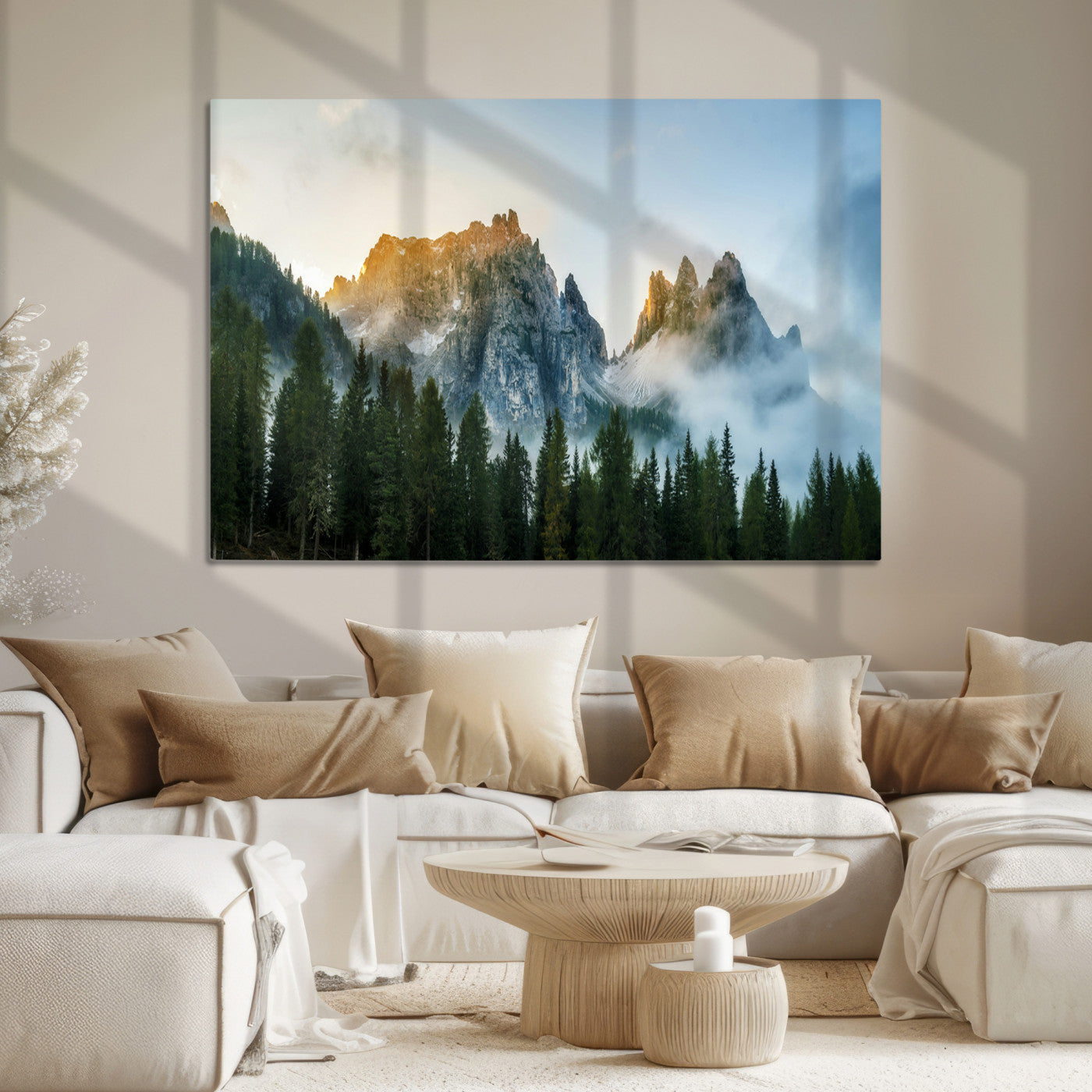 Wilderness Wall Art - Framed Nature Landscape Decor, Mountain Wall Art Canvas Print, Framed Nature Landscape Decor Art