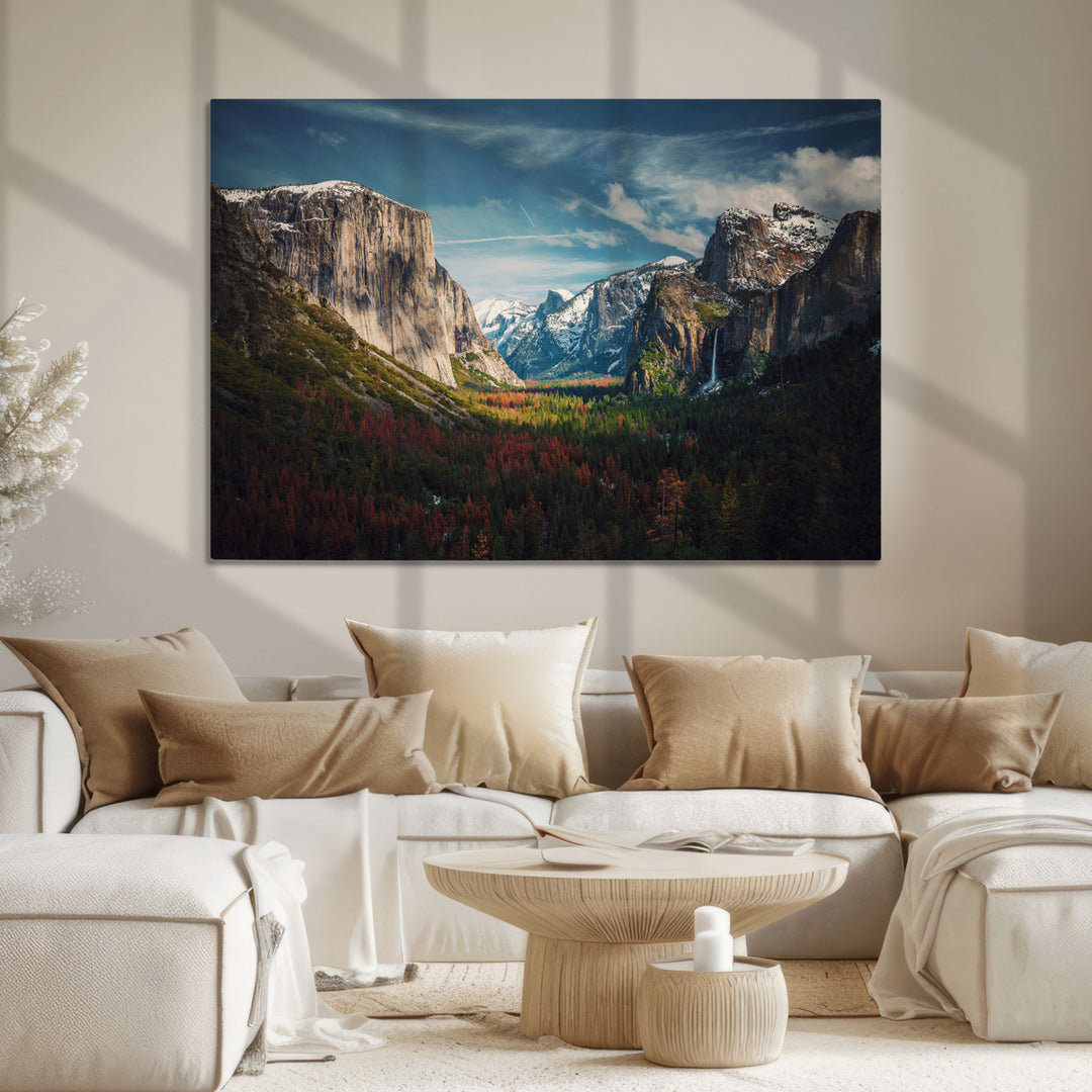 Yosemite National Park Canvas Print, Mountain Landscape Print, Framed El Capitan Art Print, Large Scenic Nature Printing