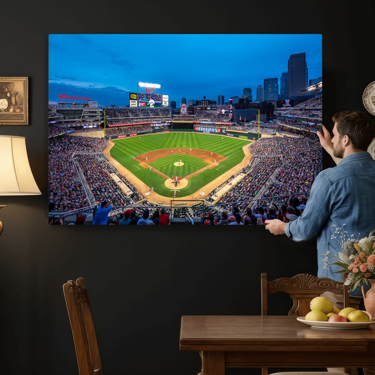 77273035-MGV-CV-36X24 - Target Field Stadium Wall Art Canvas Print, Minnesota Twins