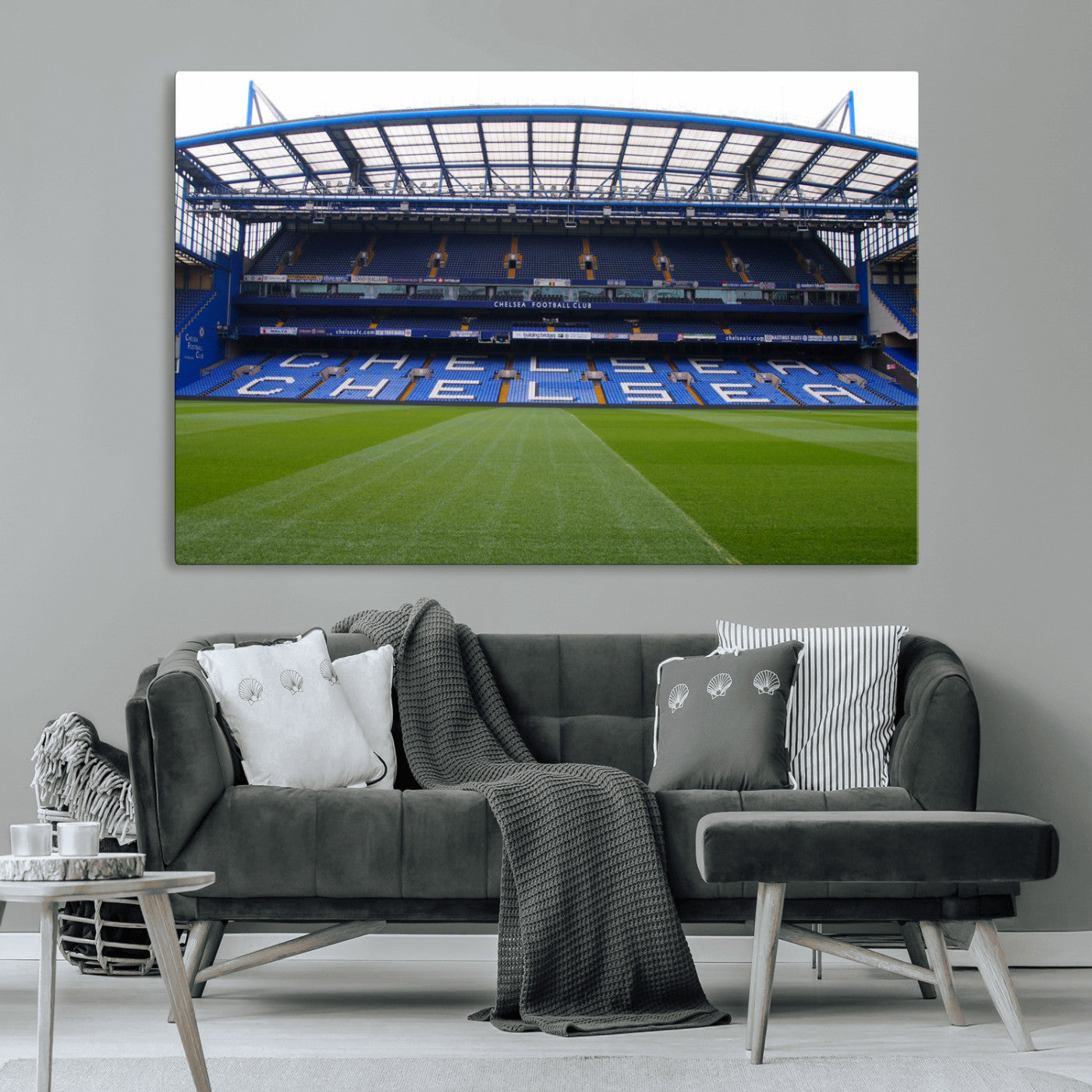 MGV-CV-36X24 - Stamford Bridge Chelsea Football Stadium Canvas Wall Art Print – Immersive Stadium Experience for