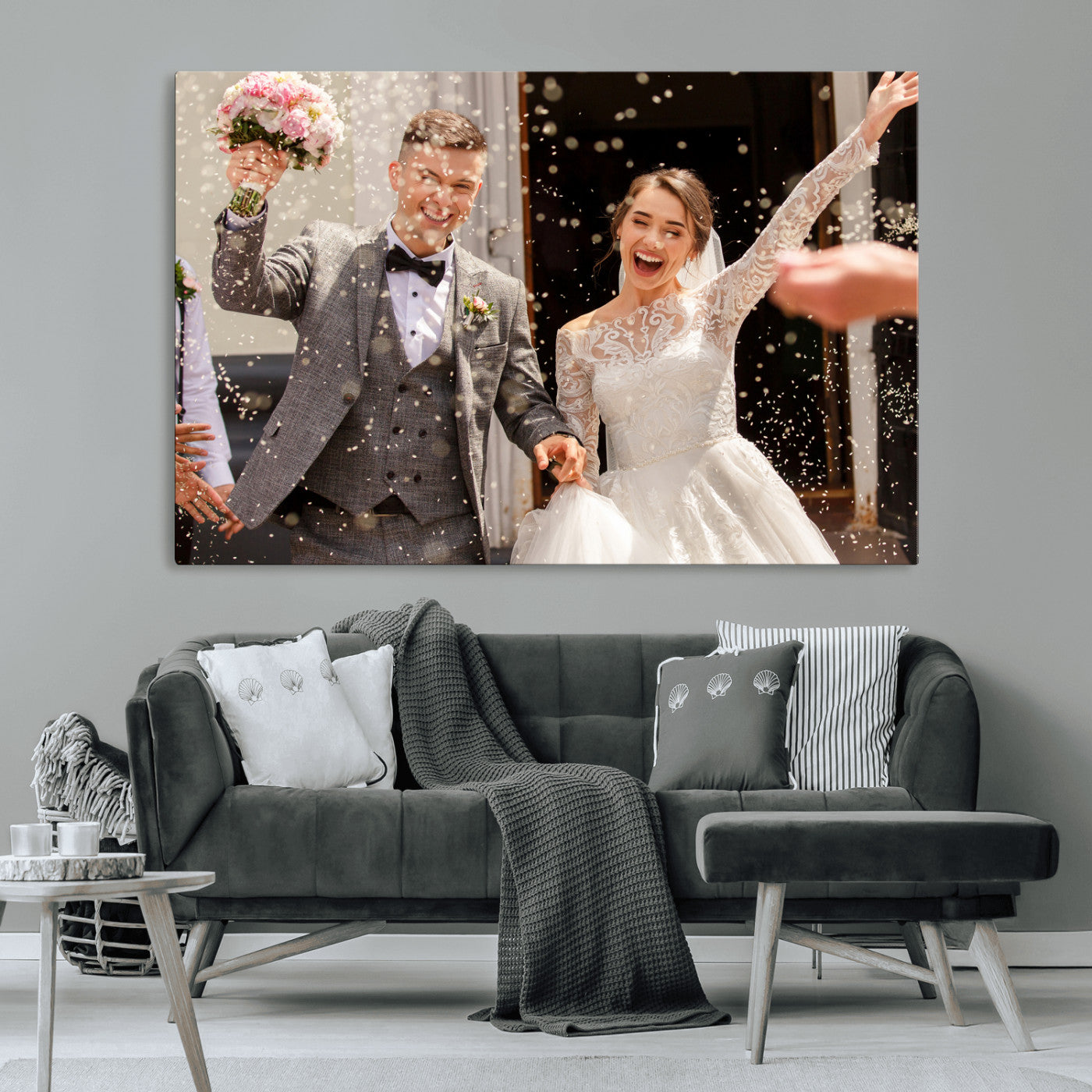 Framed Create Your Canvas Print - Personalized Wall Art for Home Decor Wall Art Print, Create Your Own Photo Canvas Print