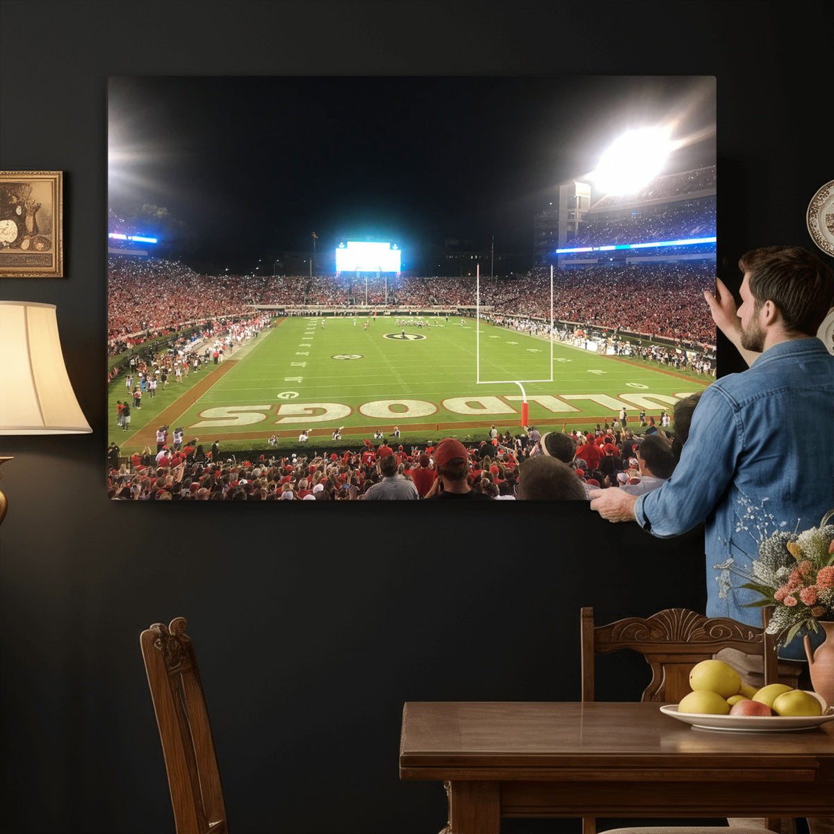 16230786-MGV-CV-36X24 - Dooley Stadium Wall Art, Sports Arena Panoramic Canvas