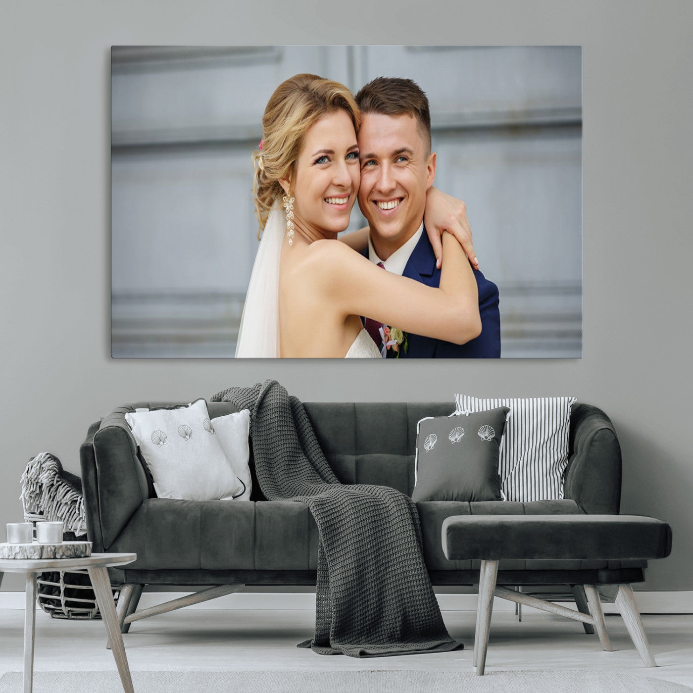 MGV-CV-36X24 - Create Your Own Photo Framed Canvas Print - Custom Personalized Wall Art Print for Gift