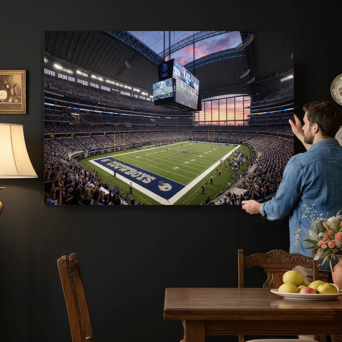 25449193-MGV-CV-36X24 - Stadium Wall Art Canvas Print