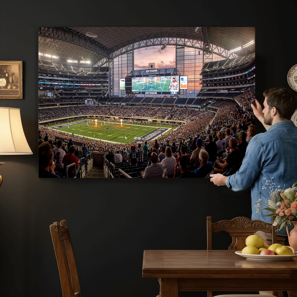 61524160-MGV-CV-36X24 - Stadium Wall Art Canvas Print