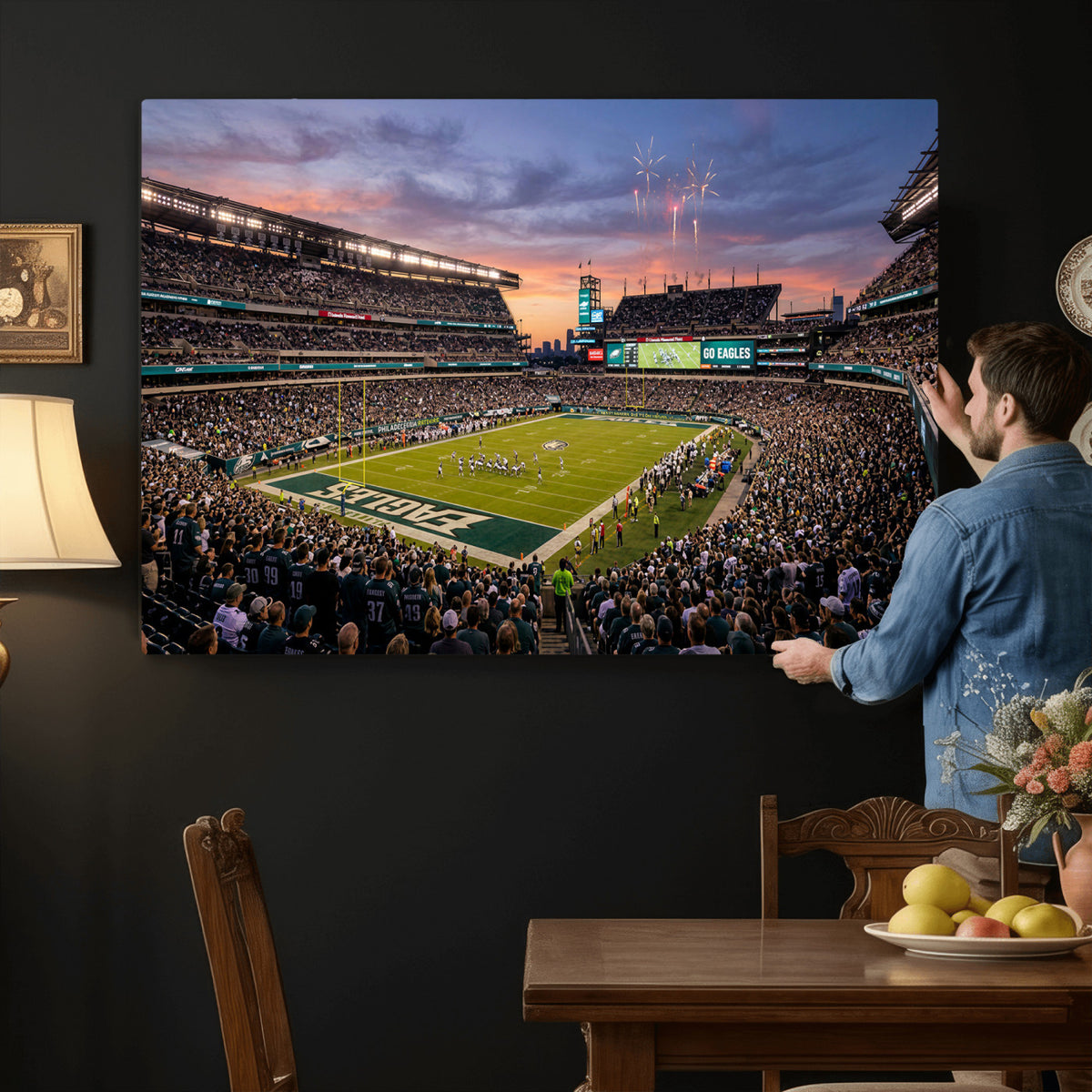 15549432-MGV-CV-36X24 - Stadium Wall Art Canvas Print