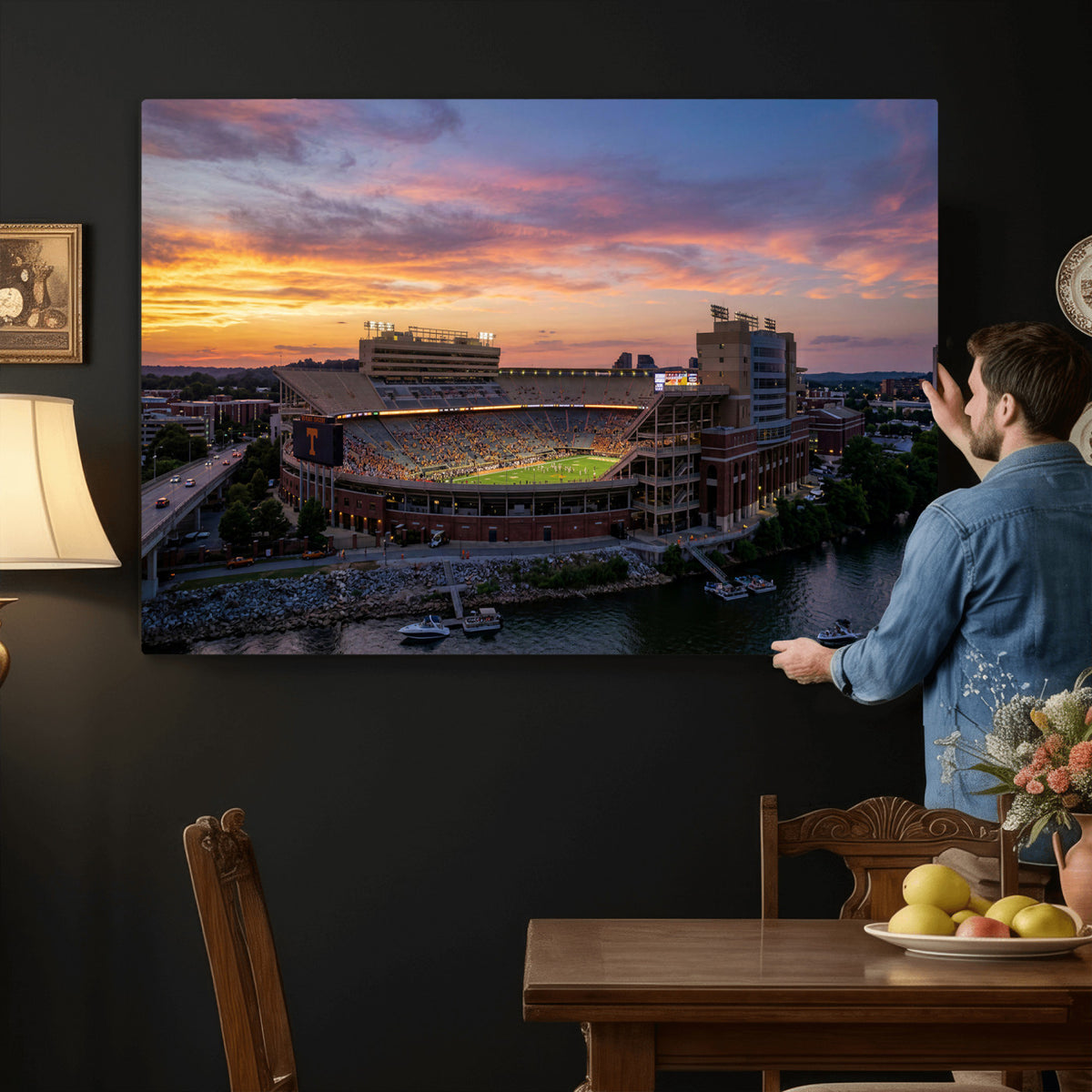 61093642-MGV-CV-36X24 - Stadium Wall Art Canvas Print