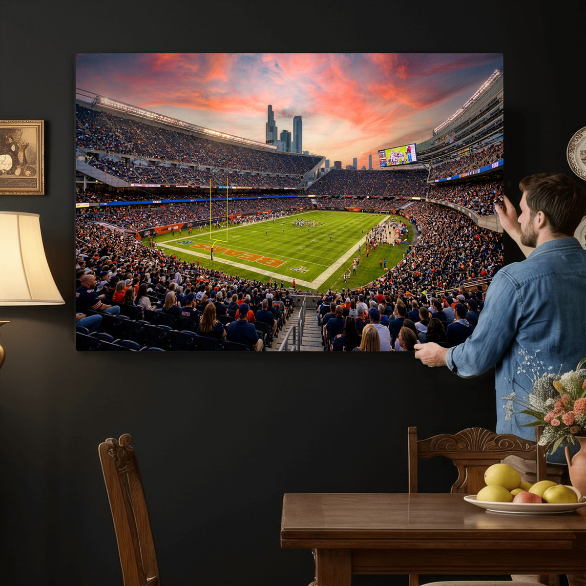 38873544-MGV-CV-36X24 - Stadium Wall Art Canvas Print