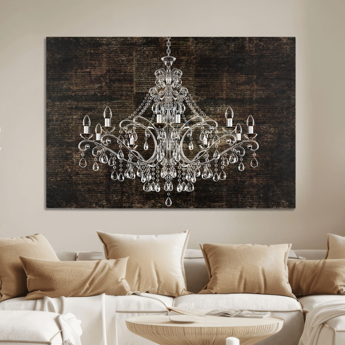69434-MGV-CV-36X24-Rustic Chandelier Canvas Print