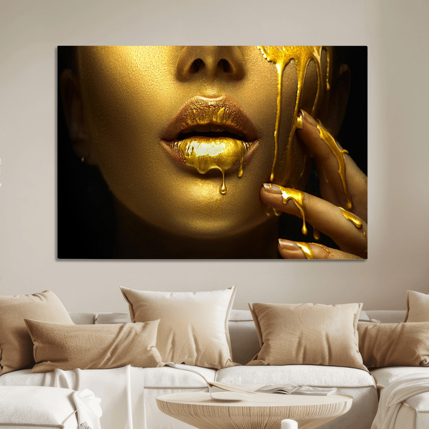 24252-MGV-CV-36X24-Gold and Women Wall Art Canvas Print
