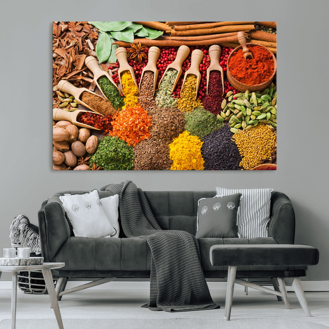 MGV-CV-36X24 - Spices Kitchen Wall Art Canvas Print