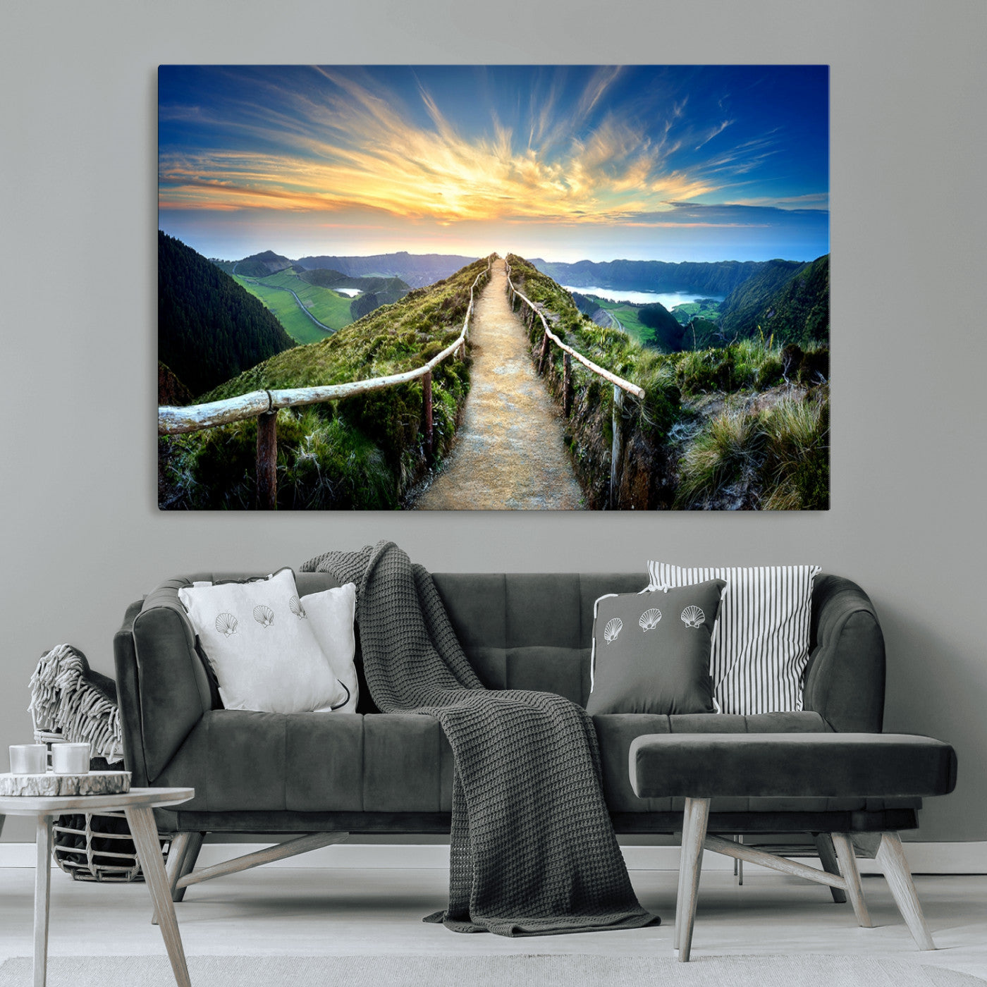 MGV-CV-36X24 - Mountain Landscape Wall Art Canvas Print