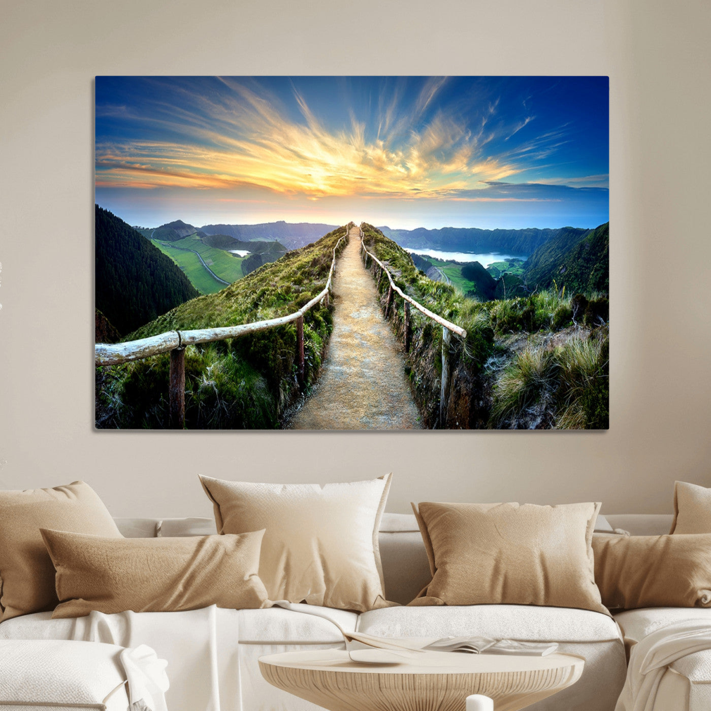 58887-MGV-CV-36X24-Mountain Landscape Wall Art Canvas Print