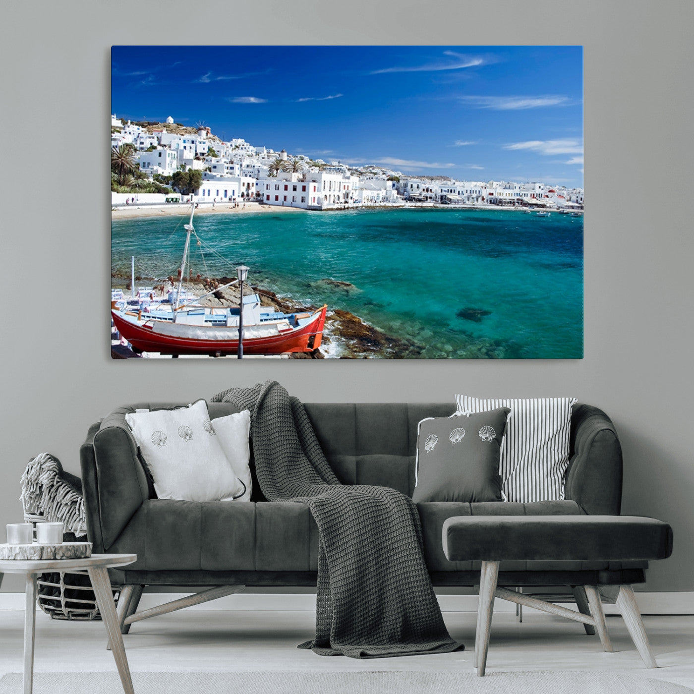 MGV-CV-36X24 - Santorini Wall Art Canvas Print