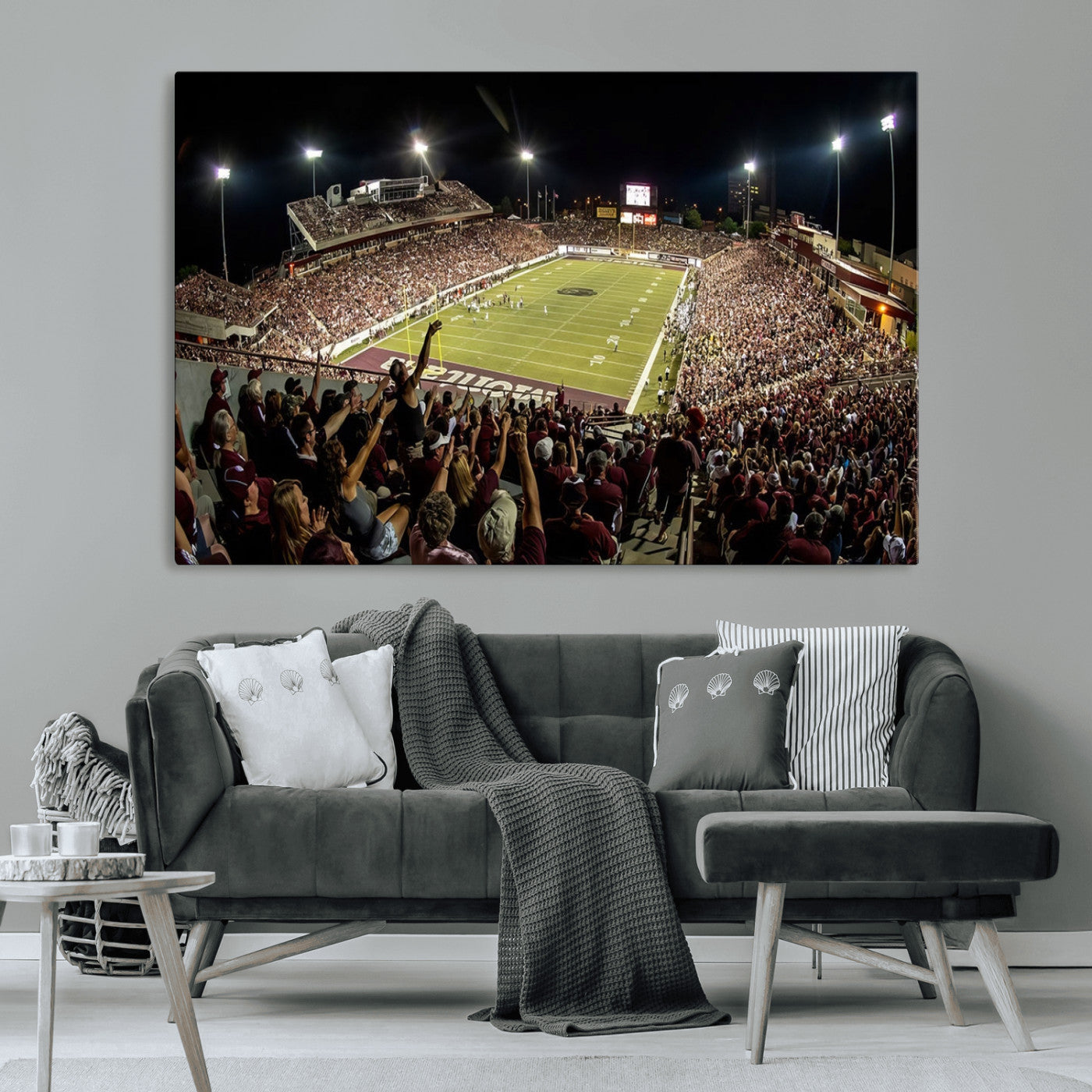MGV-CV-36X24 - Washington-Grizzly Stadium Canvas Print, American Football Wall Art Canvas Print, Stadium Sport Wall