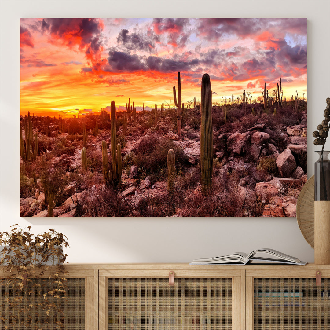 Arizona Desert Print, Western Cowboy Wall Art Print