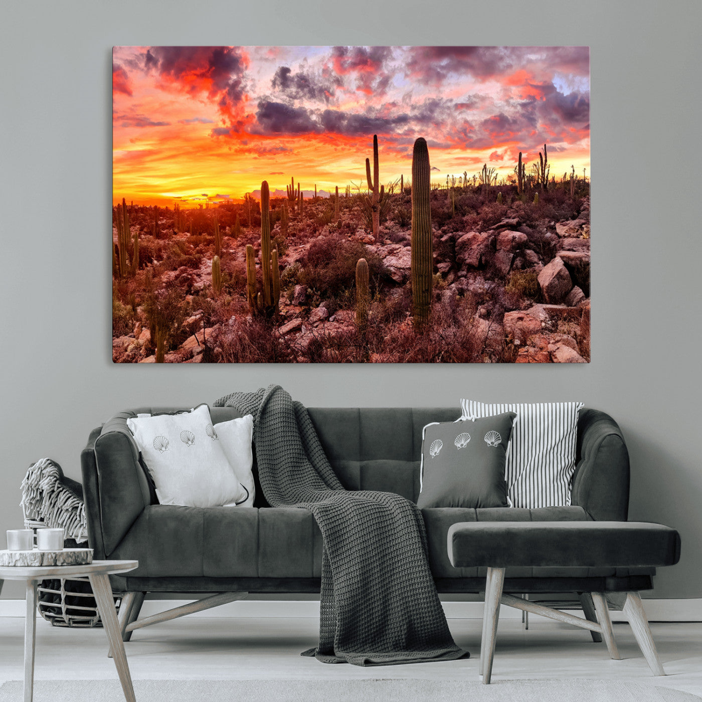 MGV-CV-36X24 - Arizona Desert Print, Western Cowboy Wall Art Print