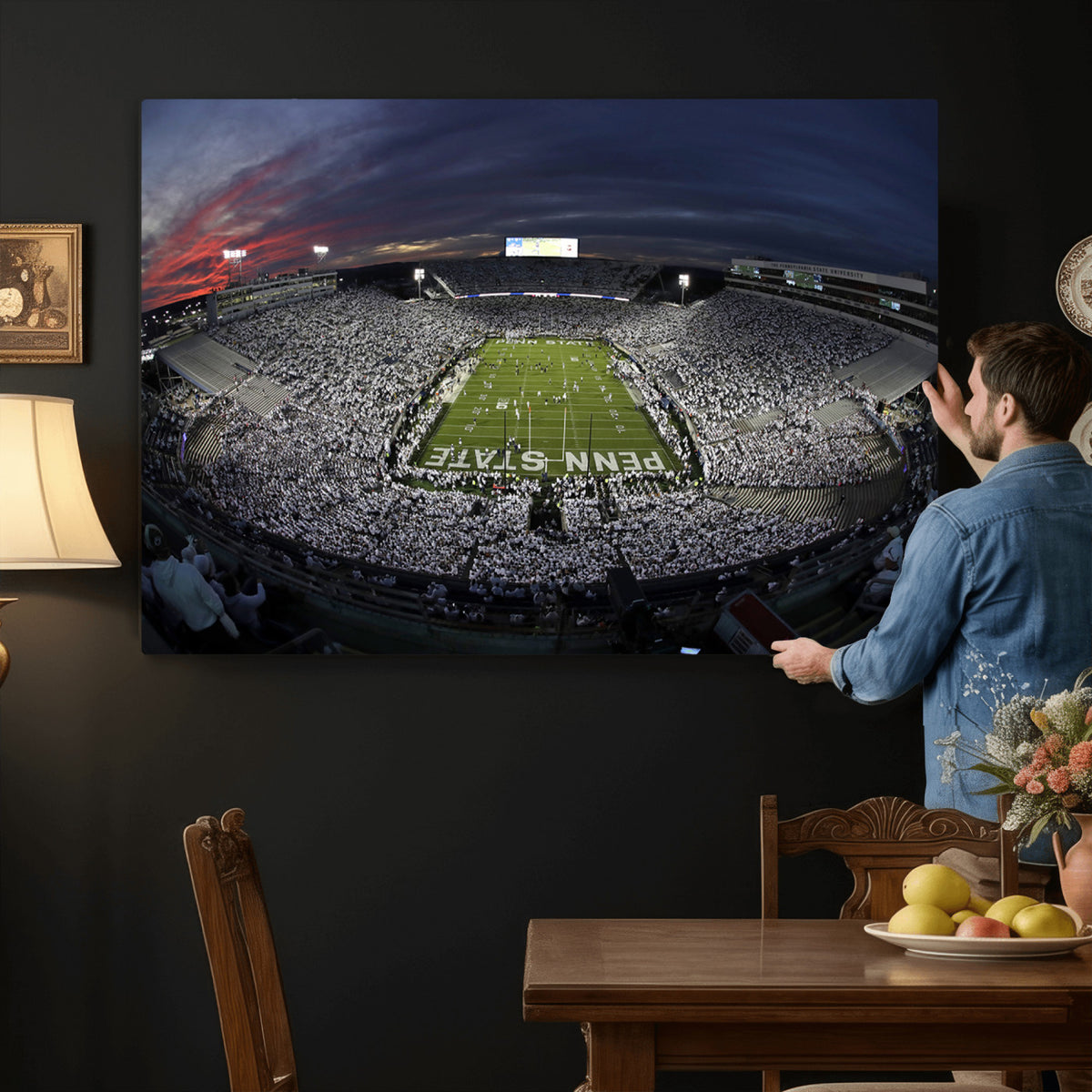 59877-MGV-CV-36X24 - Penn State University Nittany Lions Football Team Print