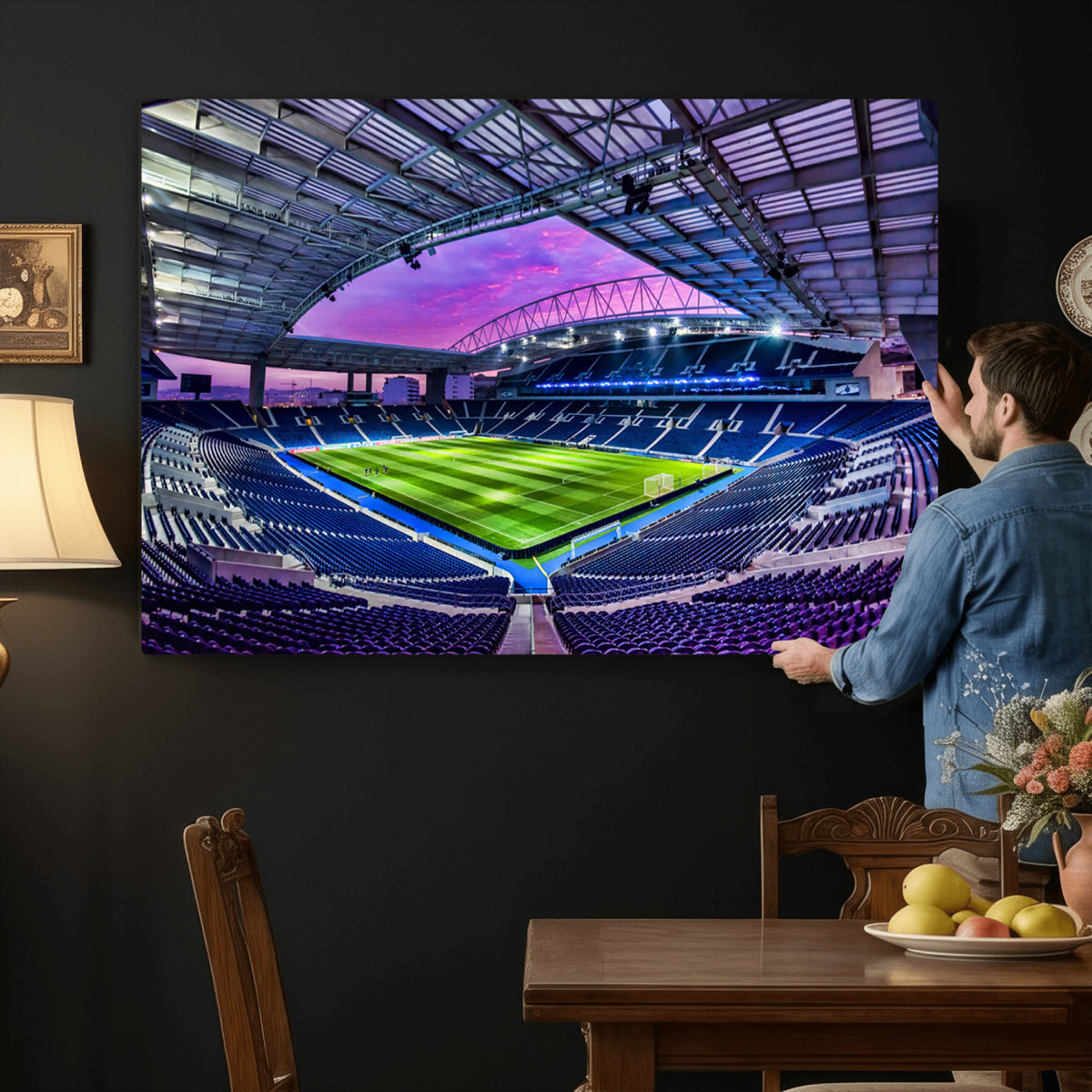 10851-MGV-CV-36X24 - FC Porto Soccer Team Print Canvas, Dragon Stadium Wall Art