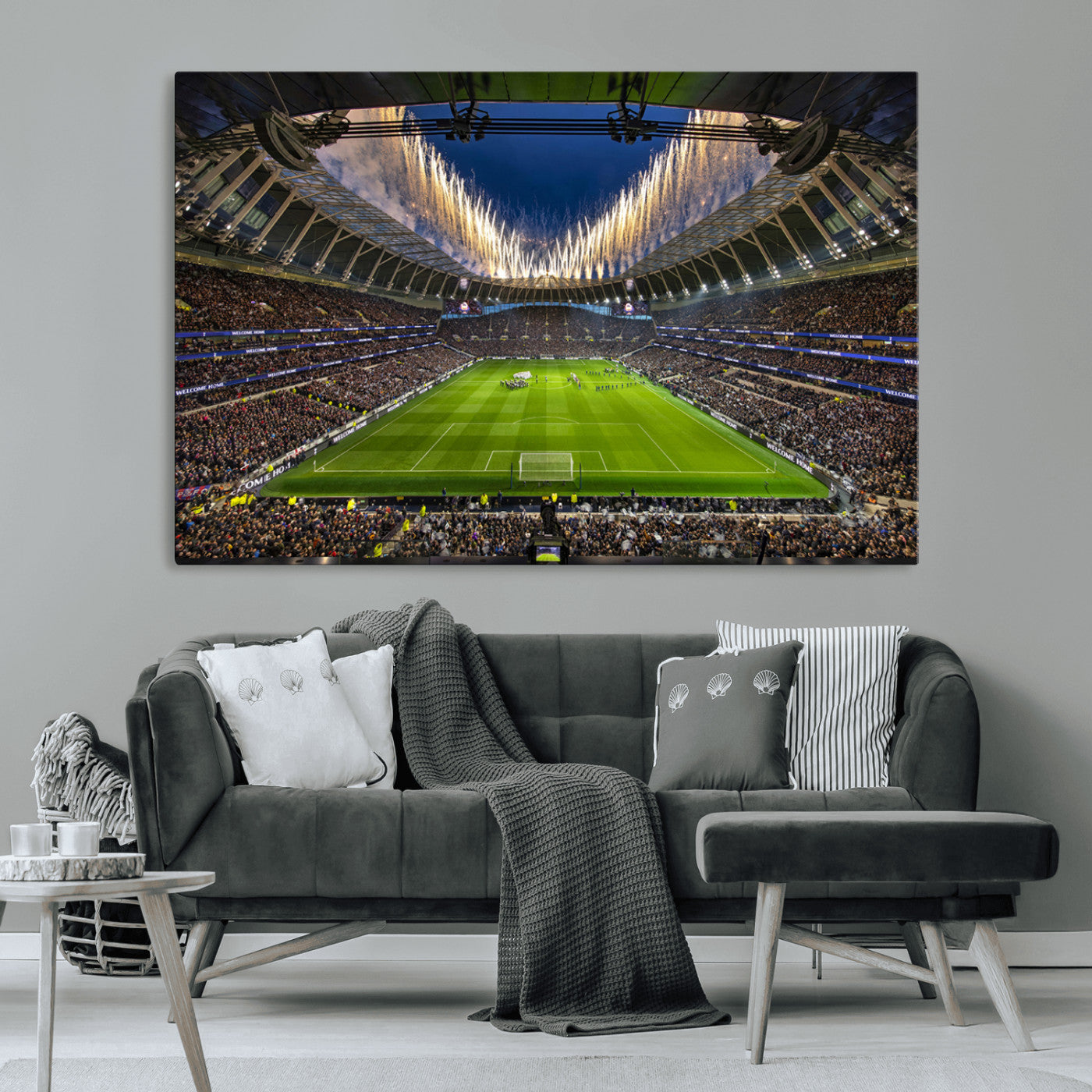 MGV-CV-36X24 - Tottenham Hotspur Football Team Print - London Tottenham Hotspur Stadium Wall Art Canvas Print