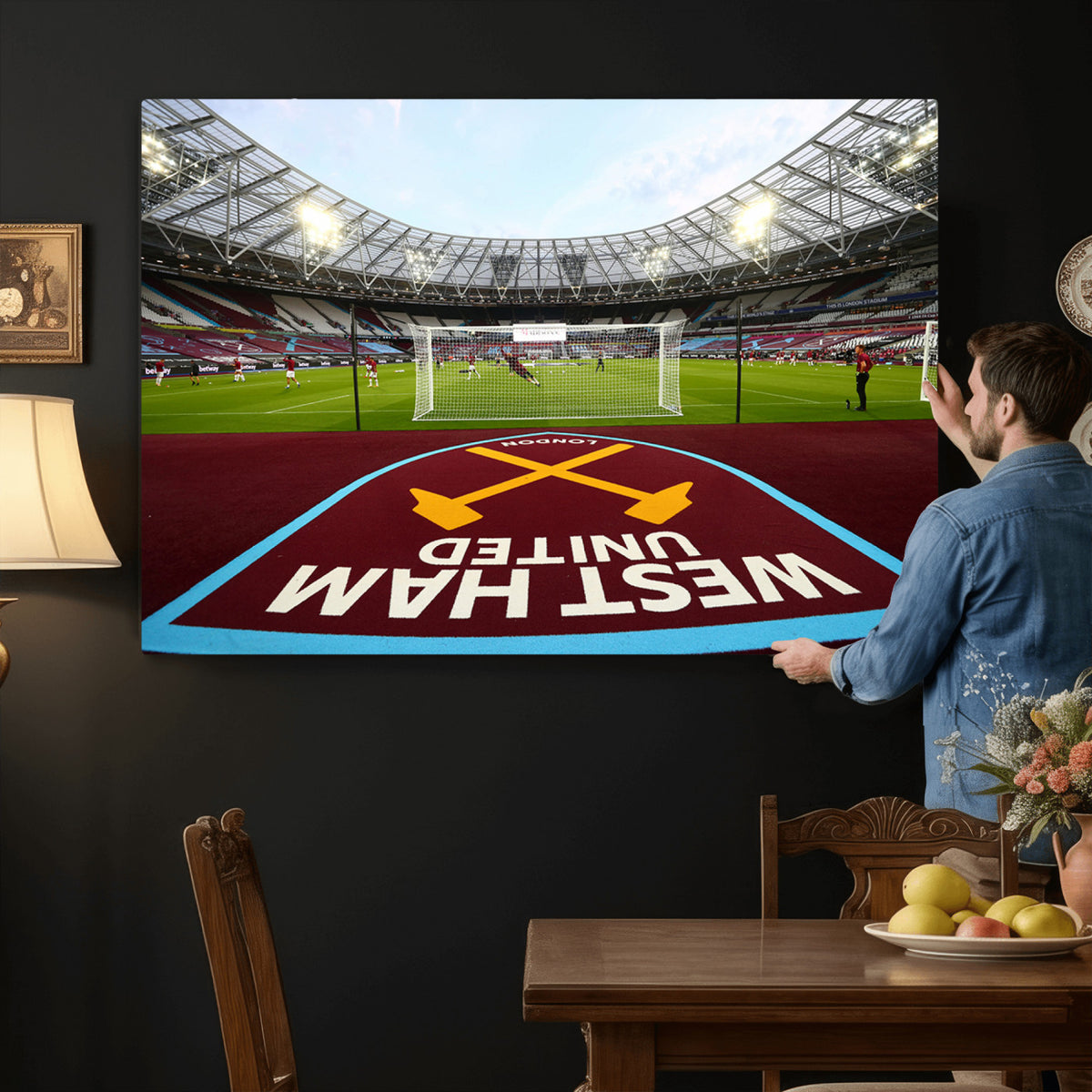 77367-MGV-CV-36X24 - West Ham United FC Stadium Canvas Wall Art, London Stadium
