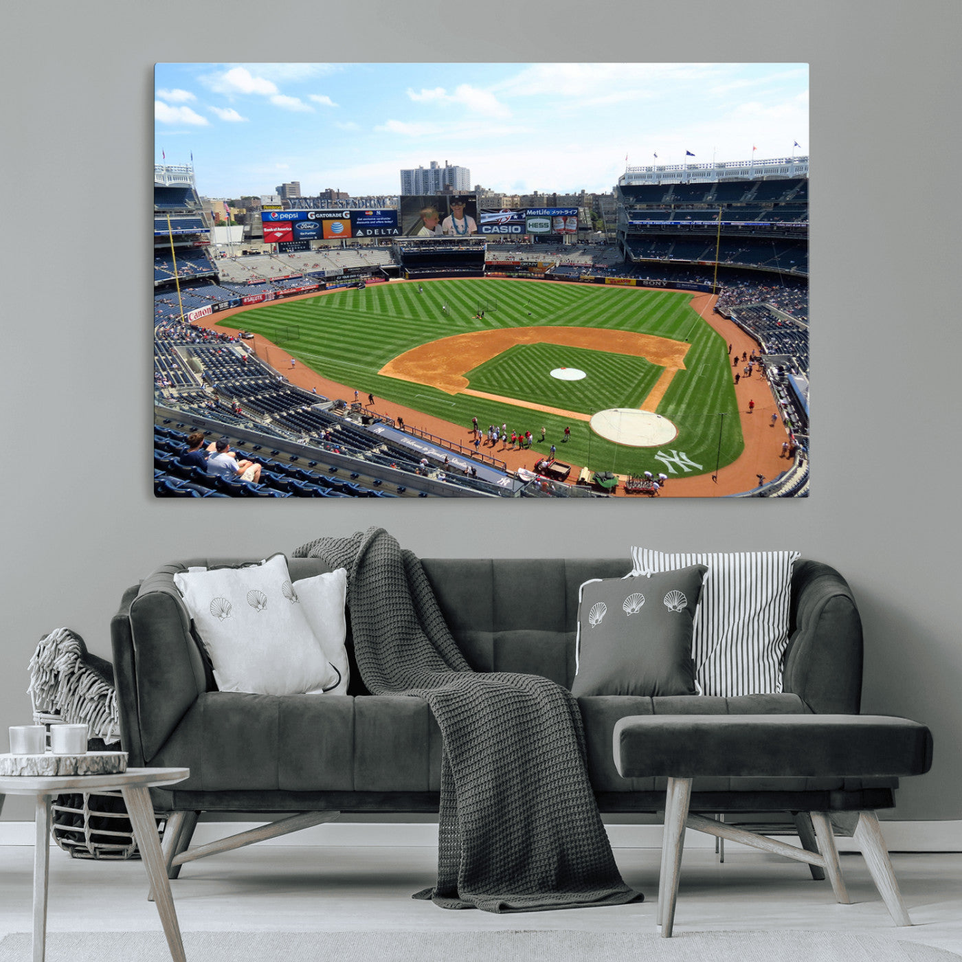 MGV-CV-36X24 - Buffalo Bills Stadium Wall Art - Buffalo Bills Decor- NFL Fans Gift, Perfect Sports Decor for Living