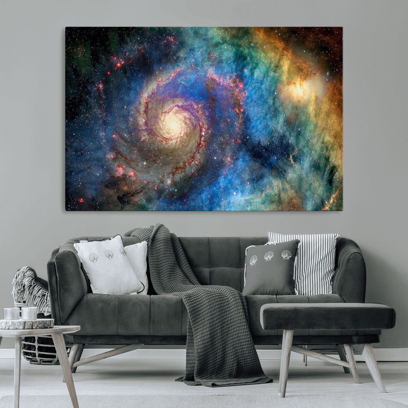 MGV-CV-36X24 - Spiral Galaxy Wall Art Canvas Print