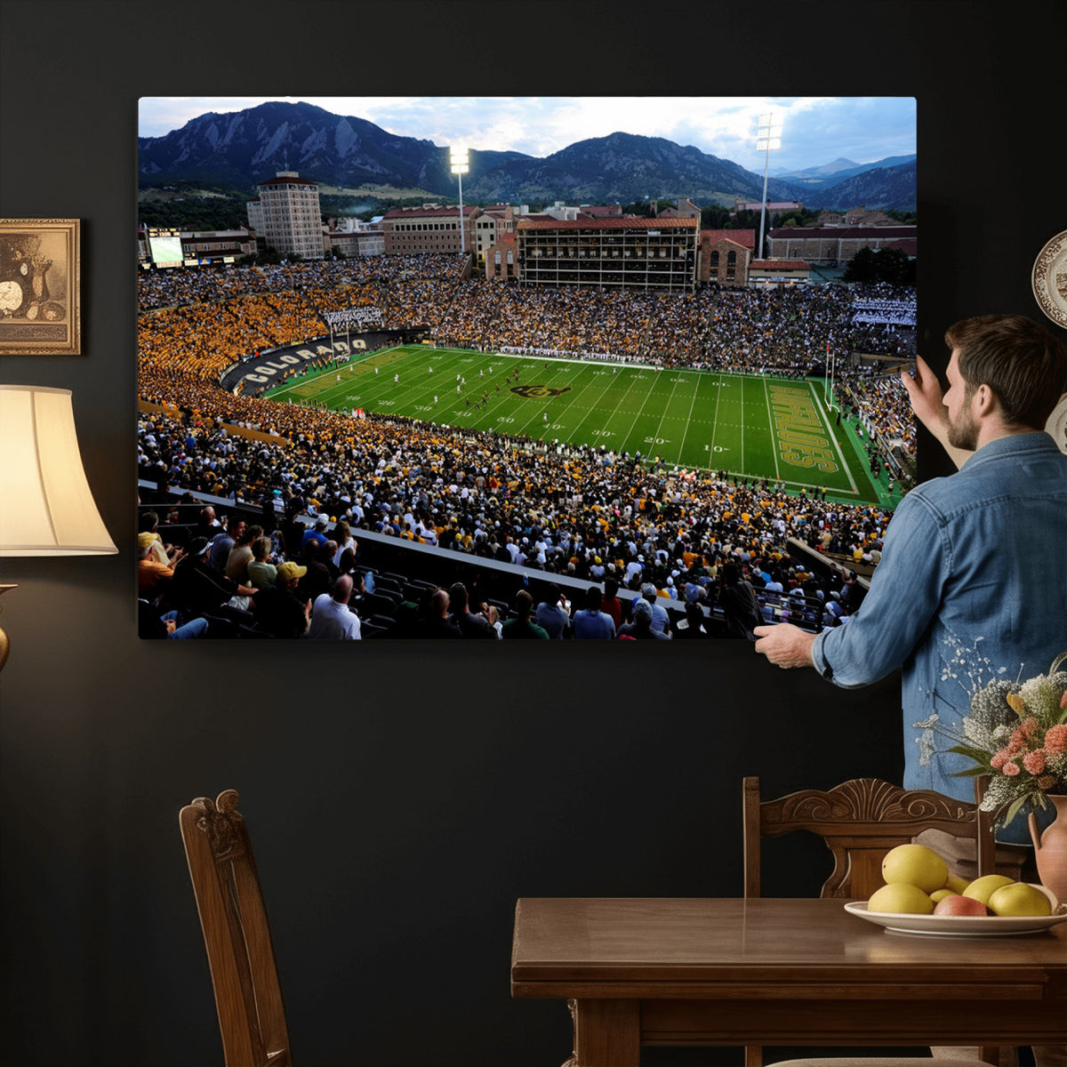 60552-MGV-CV-36X24 - Folsom Field, University of Colorado Buffaloes Football
