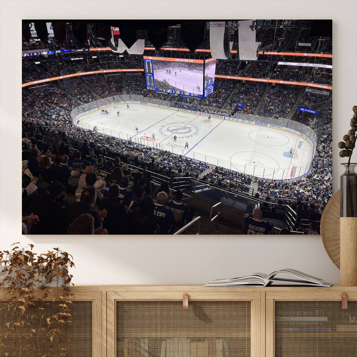 Amalie Arena Florida Wall Art Canvas Print - NHL Hockey Stadium Print